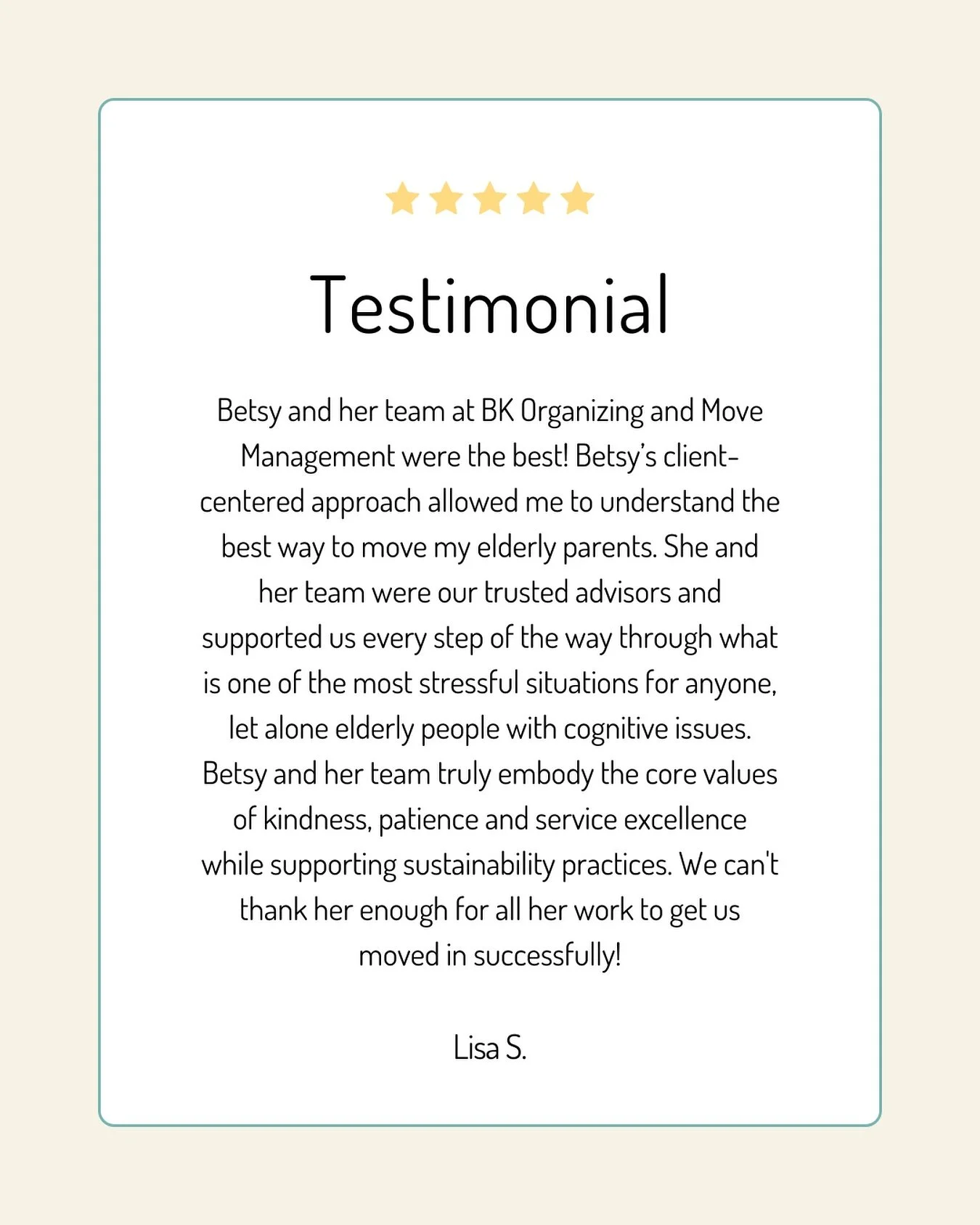 There&rsquo;s nothing better than hearing from happy clients! 💛
We&rsquo;re so grateful for the trust our clients place in us &mdash; helping people feel settled and organized is what we love most. 🏡💪

#TestimonialTuesday #ClientLove #OrganizedHom