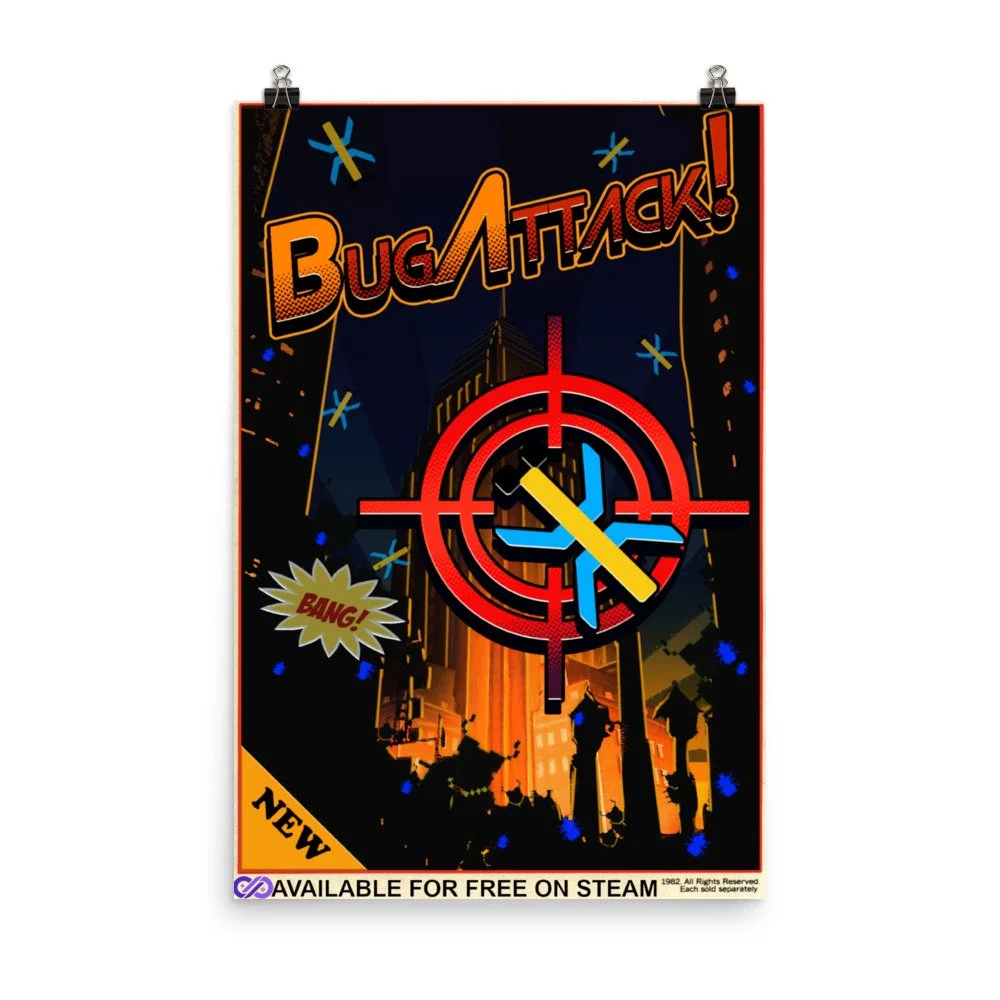 Bug Attack! Poster — DLV Games
