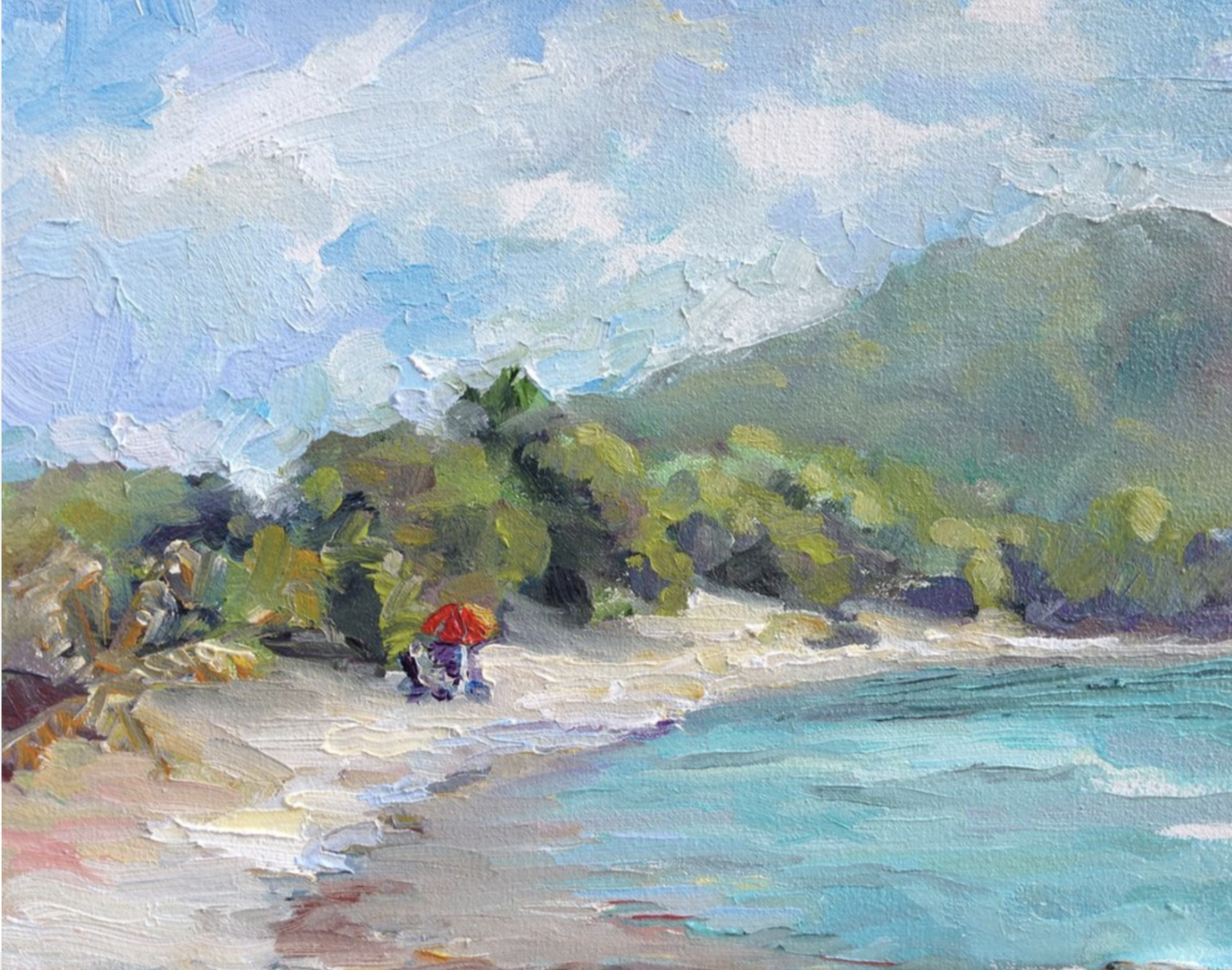 "The Red Umbrella"
St. John, Virgin Islands