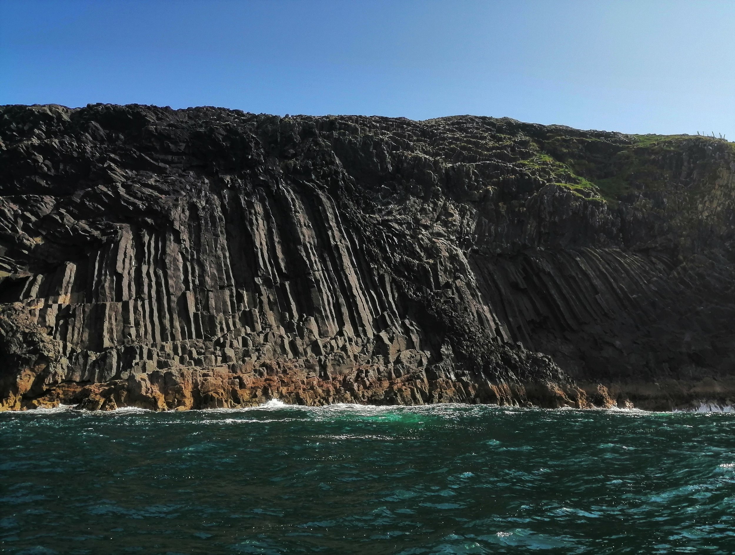 Dolerite columns at Beginish Island 
