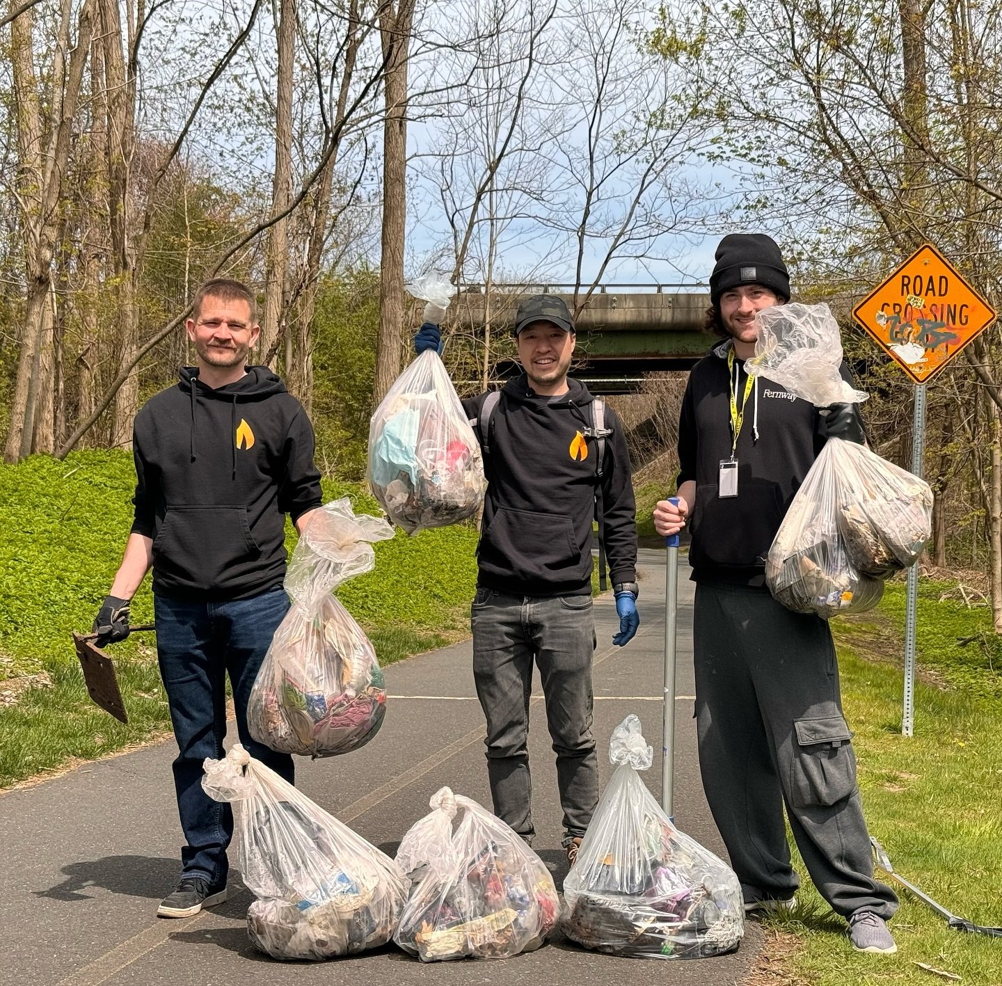 Annual bike path cleanup session from our #Northampton team 💚🌿🍃 Being right on the bike path is such a great thing for our team, we all love being connected to nature! We&rsquo;re always happy to lend a helping hand 🤚 🔥