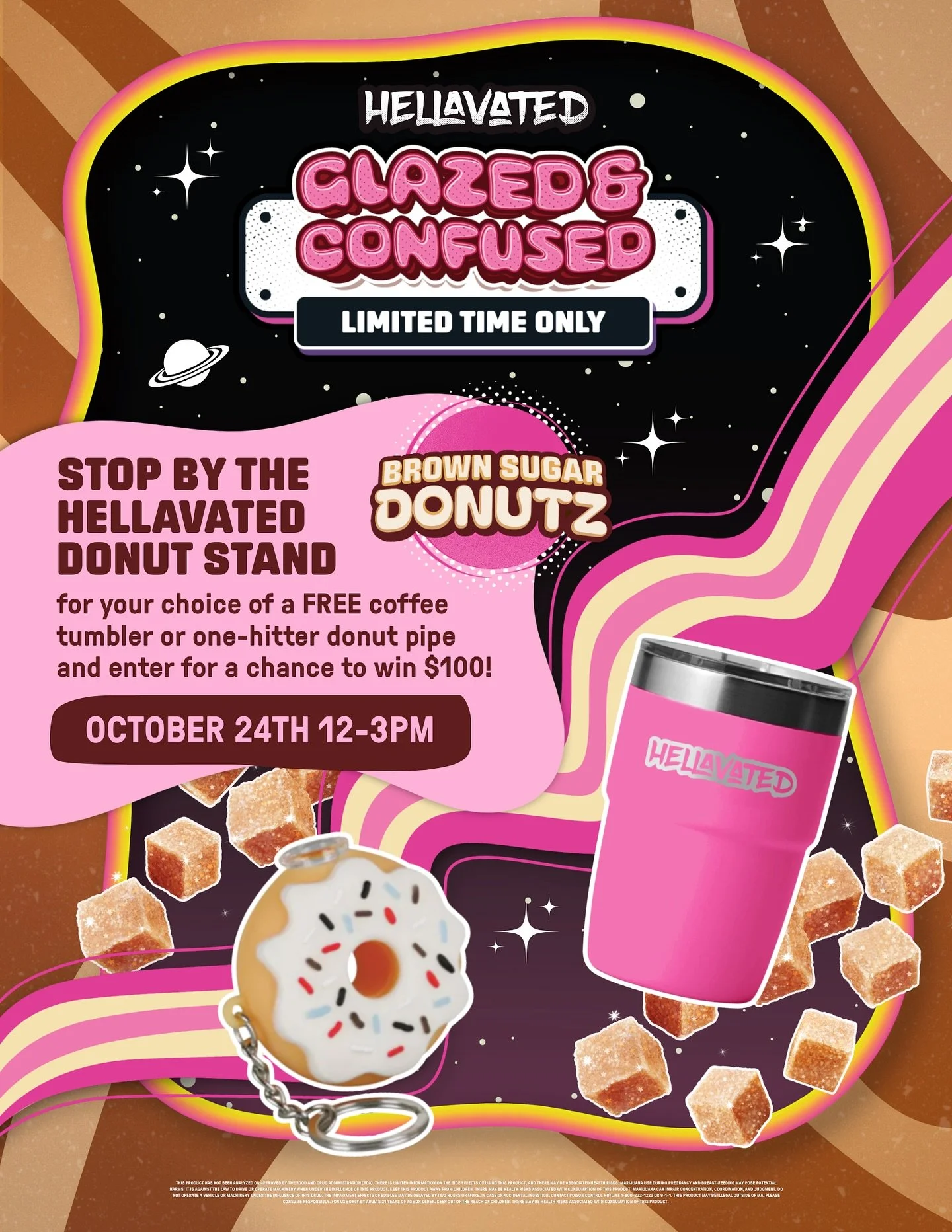 Come get glazed &amp; confused either @hellavatedofficial 🤘🏻🍩 This Friday at Enlite Indian Orchard 🔥
.
.
.
This post is ONLY for educational purposes. No products for sale on social media. Please consume responsibly. There may be health risks ass