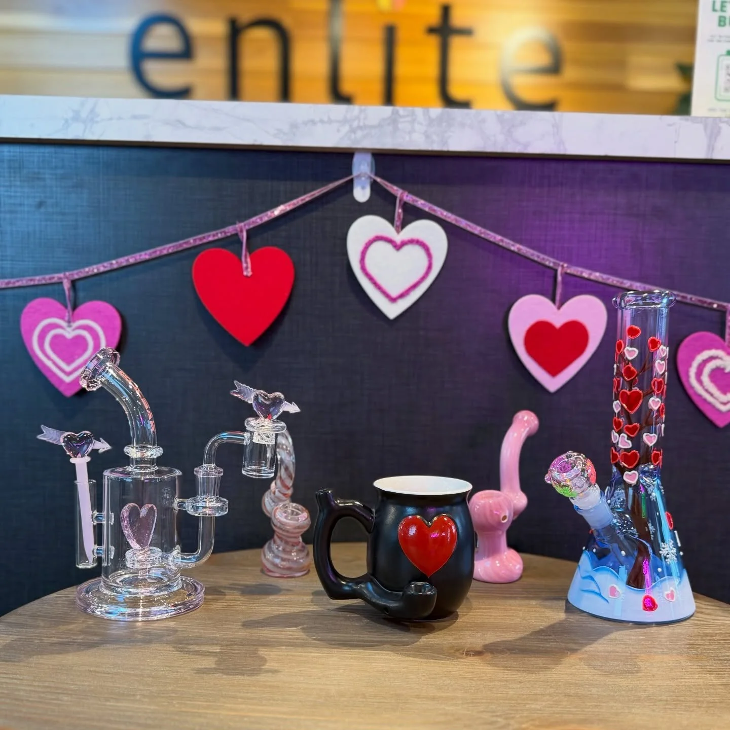 Never too early to grab something special for your sweetie 💕💋 Checkout our new glass specialties in Indian Orchard &amp; Northampton before they&rsquo;re gone 😍
