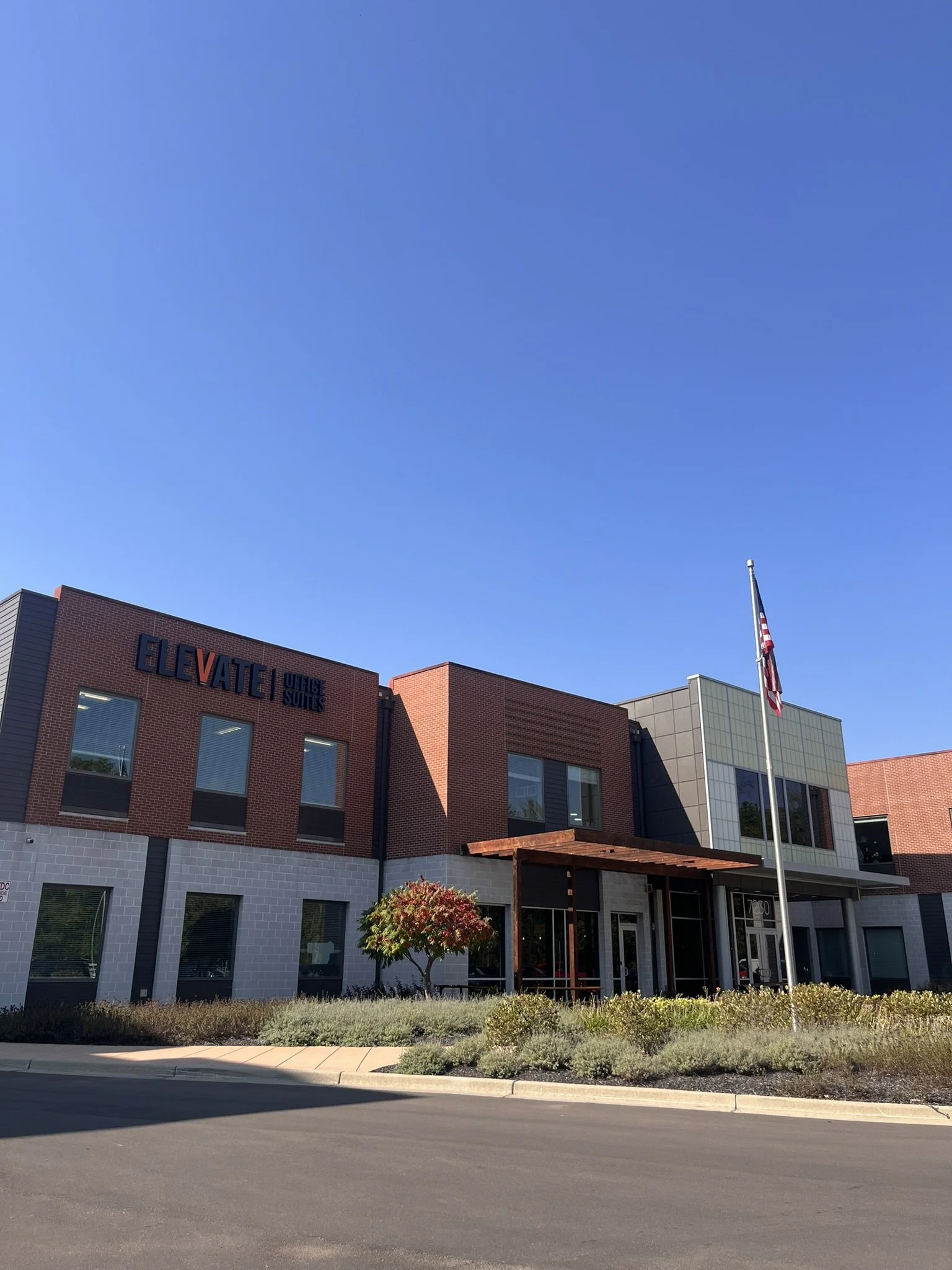 elevate office suites brownsburg conference room and office suites for rent exterior of building