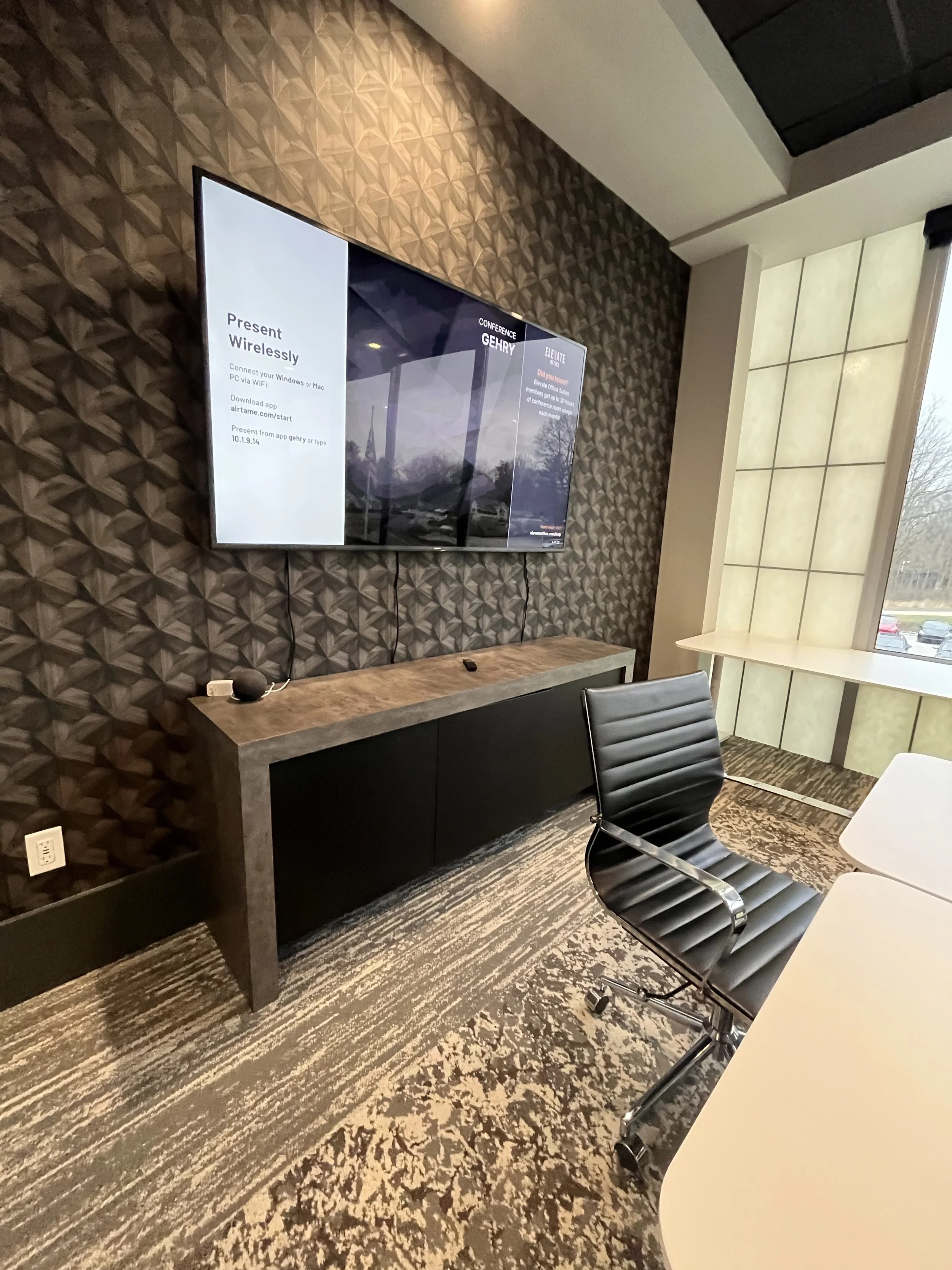 elevate office suites brownsburg conference space technology setup