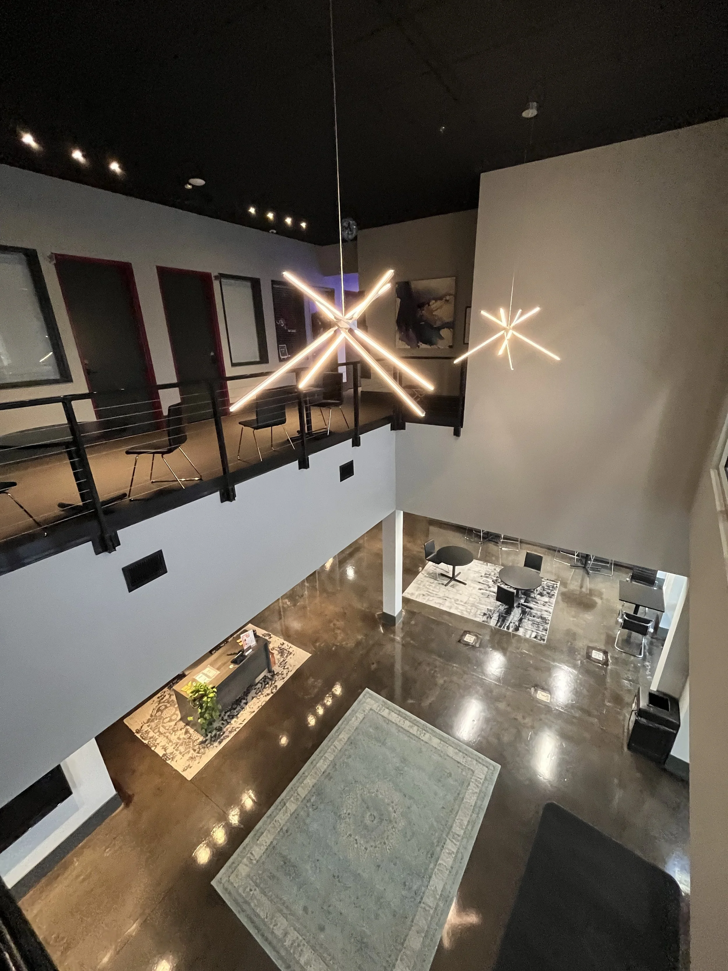 elevate office suites brownsburg lobby