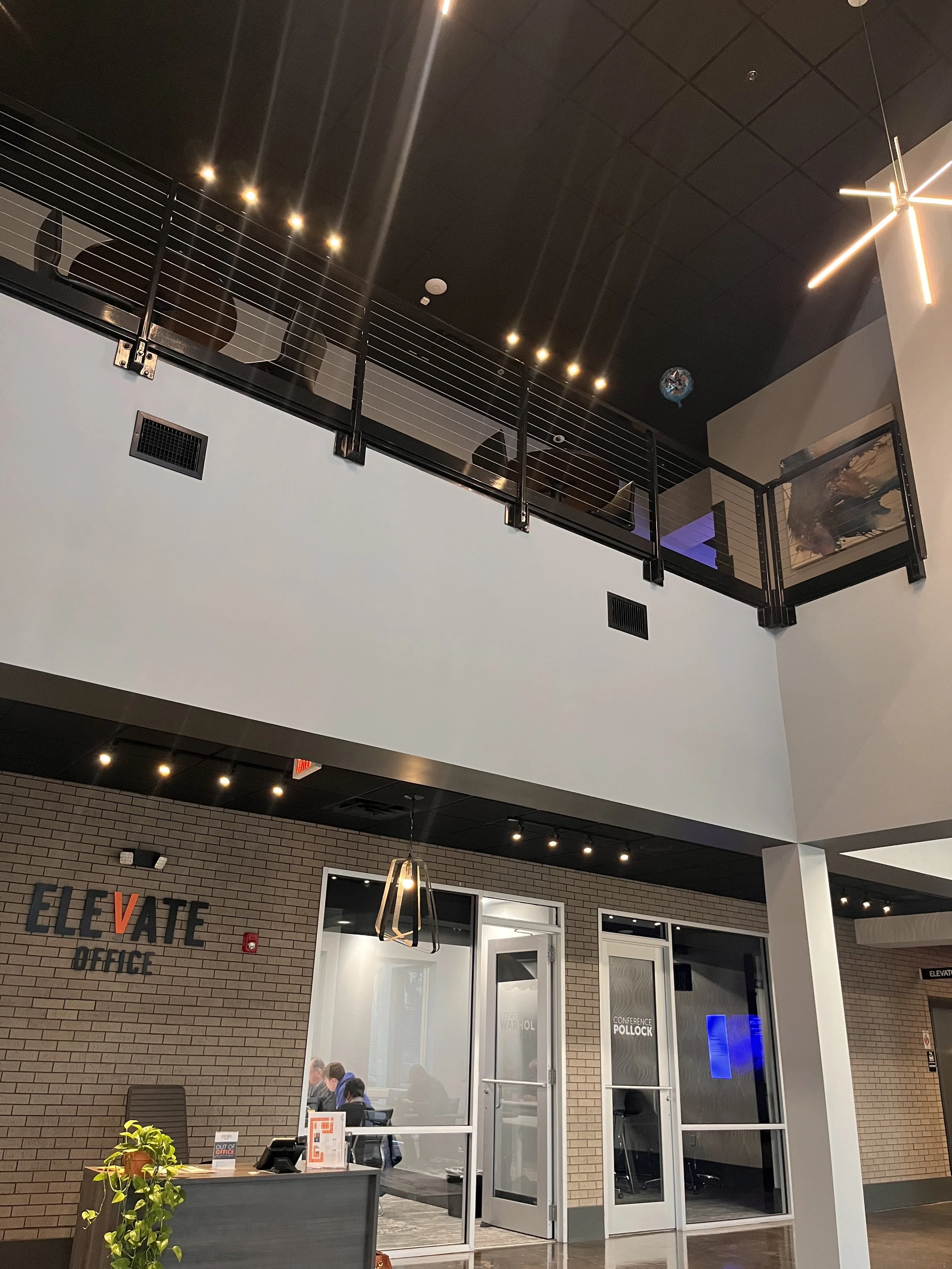 elevate office suites brownsburg office suites coworking and lobby
