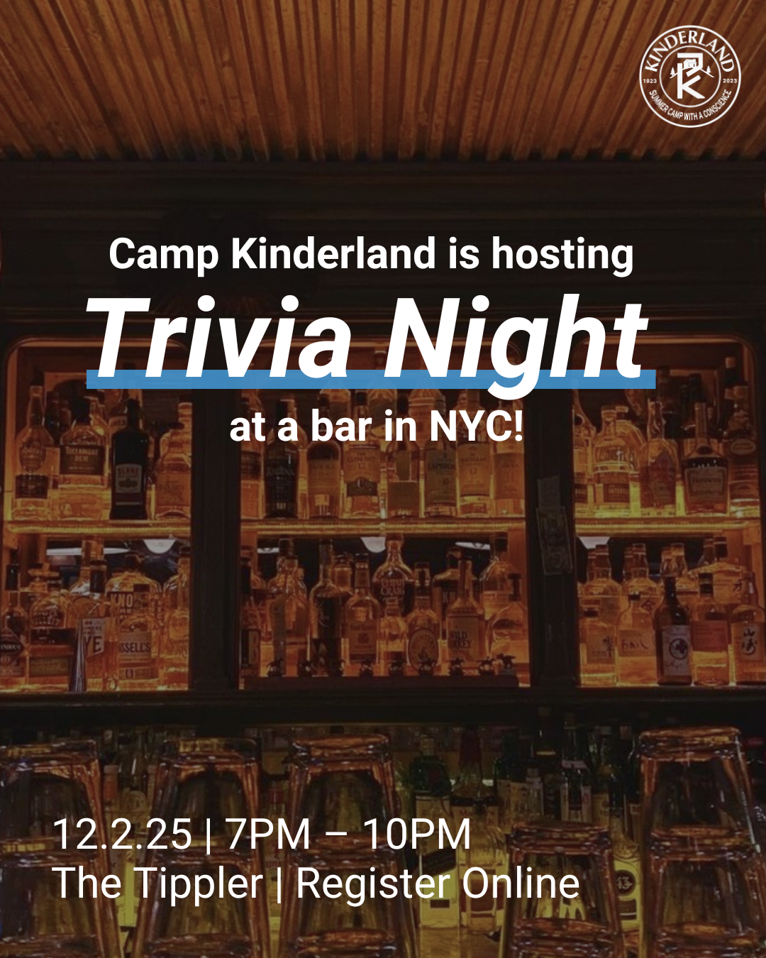 A Camp Kinderland Trivia Night in NYC