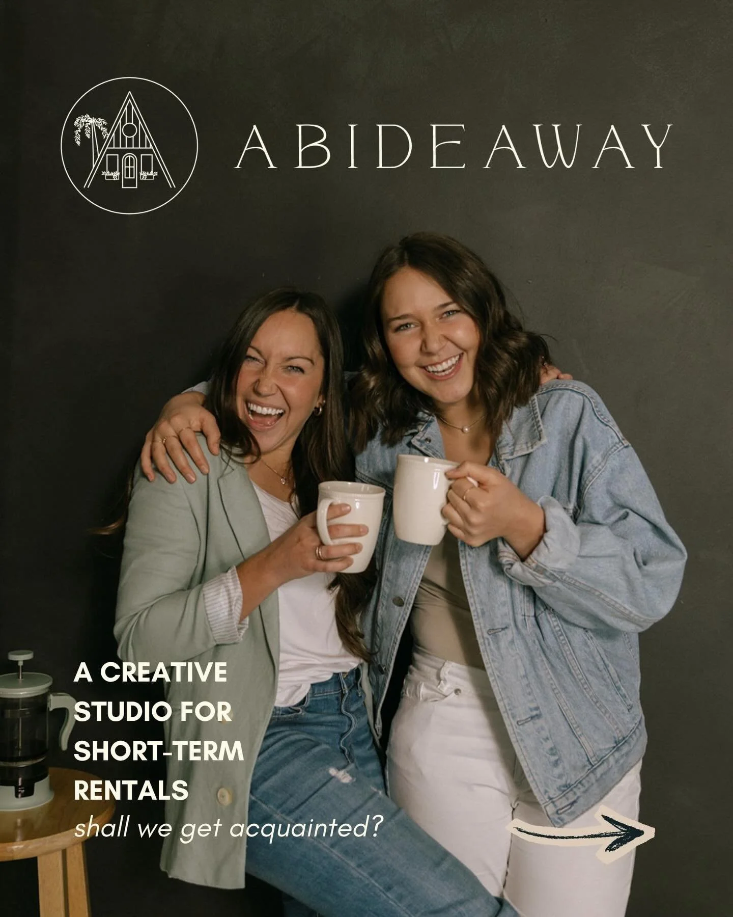 The story of Abideaway &amp; who we&rsquo;re here for✨

tags: STR interior design, branding, direct booking websites, murals, airbnb, launching a short-term rental or vacation home, repeat bookings, ROl, virtual design, STR investor