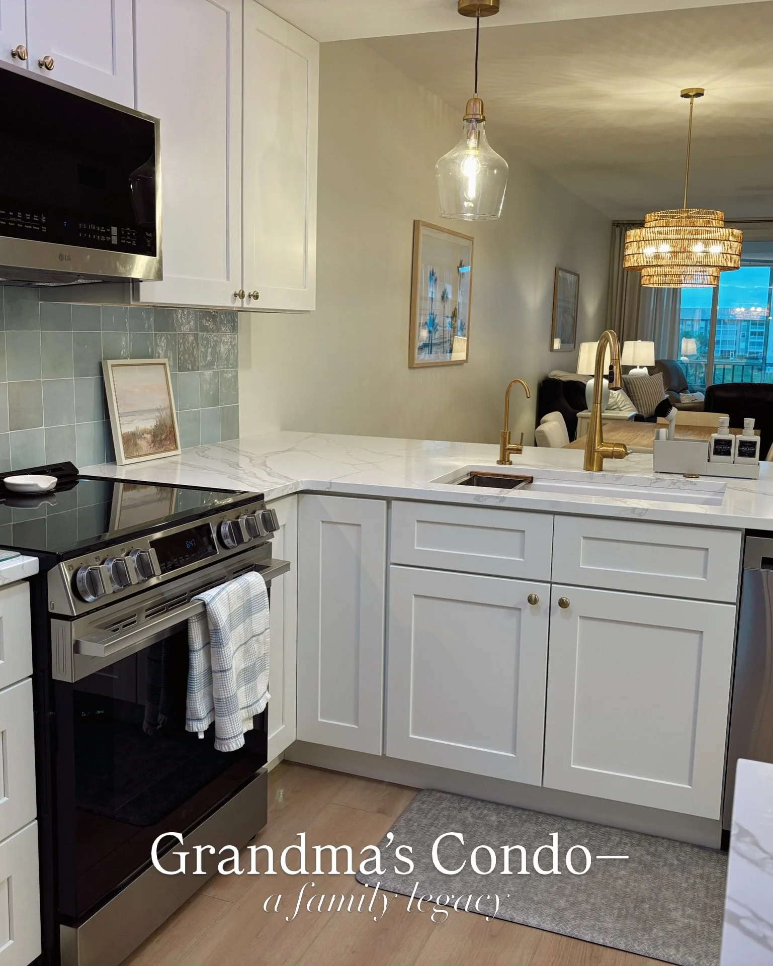 Today we celebrate the life of my Grandma 🤍

2 months ago when my cousin hauled his family out to Florida to oversee grandmas condo renovation while I headed up the design, none of us could&rsquo;ve anticipated how this project would dovetail with t