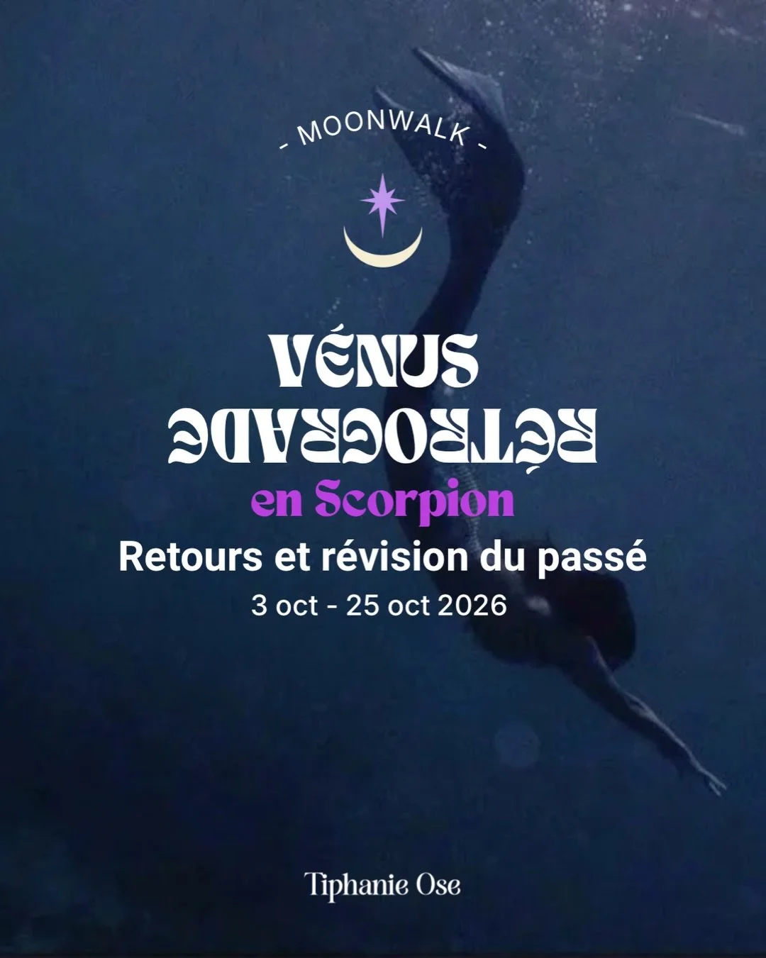 V&eacute;nus r&eacute;trograde en Scorpion 🦂 le moment est venu de plonger dans les profondeurs pour en extraire l&rsquo;essentiel ✨

V&eacute;nus plan&egrave;te de l&rsquo;amour, des finances et des valeurs s&rsquo;immerge compl&egrave;tement dans 