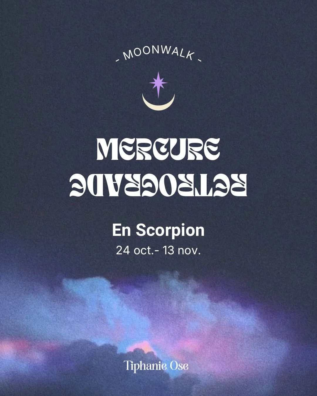 Besoin de lib&eacute;rer en profondeur ta charge mentale en cet automne mouvement&eacute; ?

&Ccedil;a tombe bien ! Mercure r&eacute;trograde en Scorpion 🦂 !
Le moonwalk de Mercure durera 3 semaines du 4 octobre au 13 novembre pour nous inviter &agr