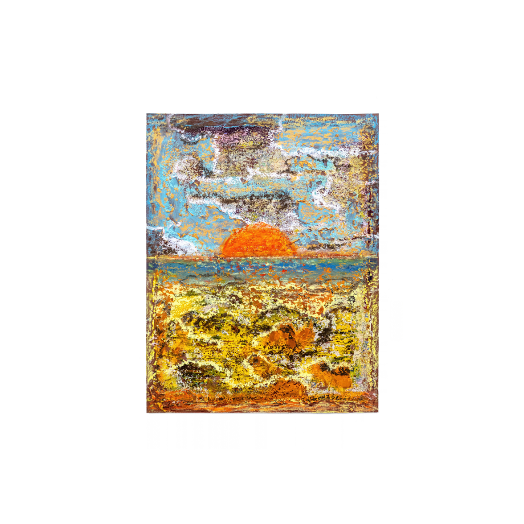Little Sky Study #3, 2026 | Acrylic & Oil Pastel on Paper | 11 x 8.5" | $1600