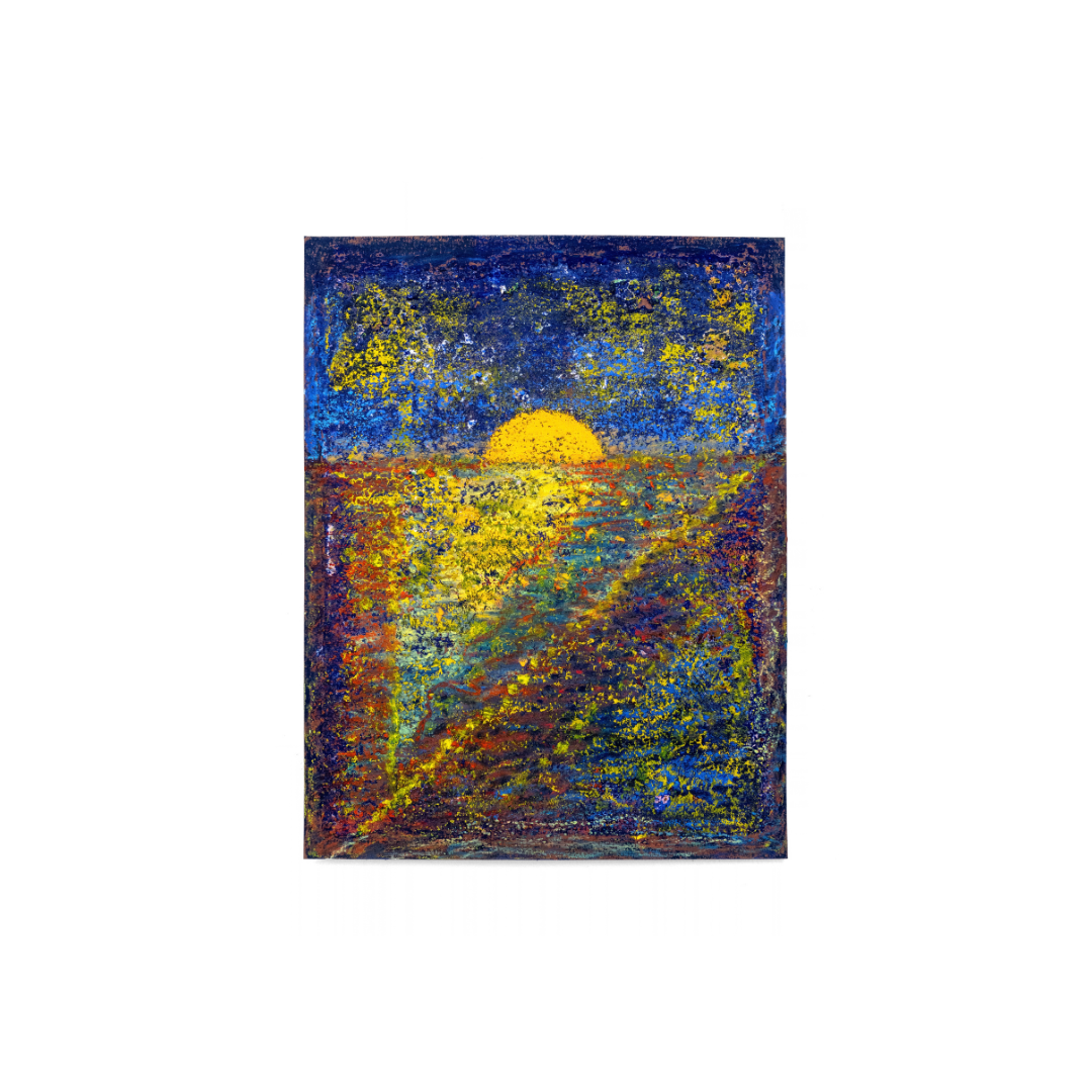 Little Sky Study #2, 2026 | Acrylic & Oil Pastel on Paper | 11 x 8.5" | $1600
