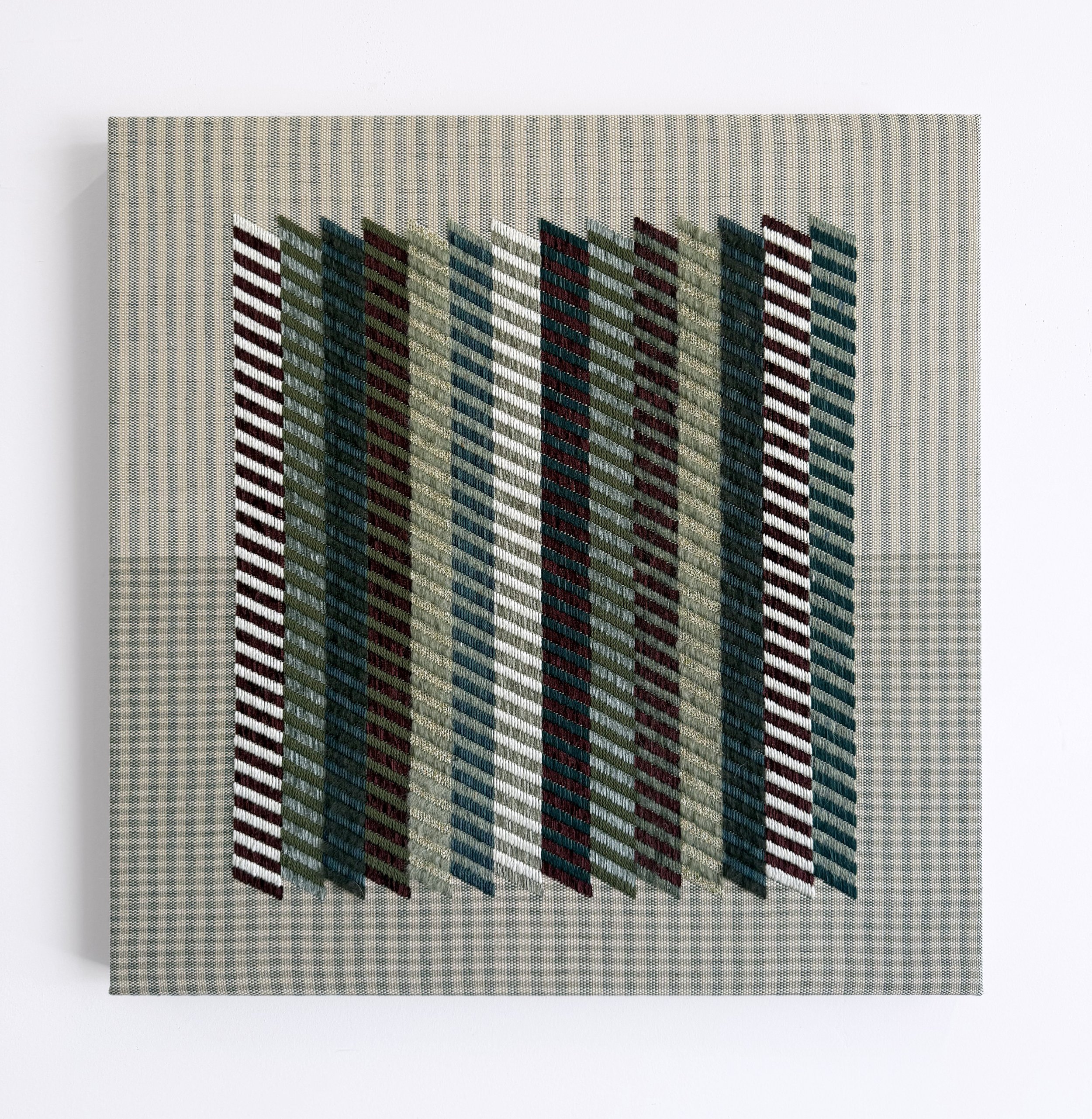 Tally IV | Cotton, silk, wool, mohair, chenille | 24 x 24” | $2200
