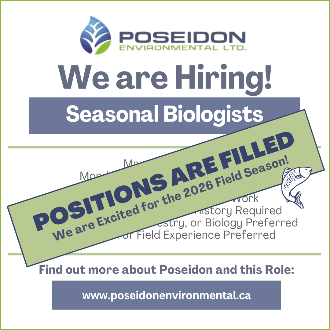 Hiring for the 2026 field season - Seasonal biologists