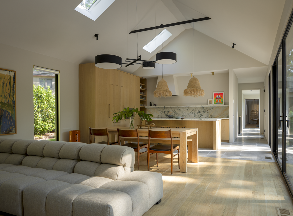 Kitchen, Dining, and Living Room