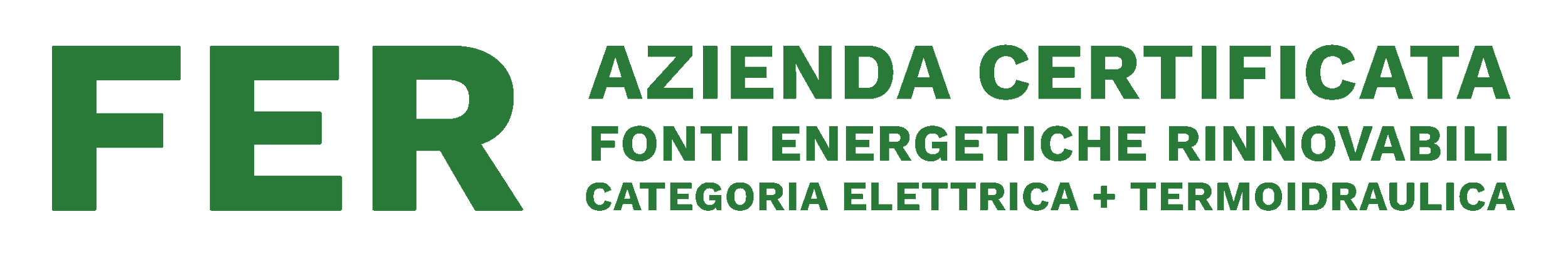 Logo azienda certificata FER fonti energetiche rinnovabili