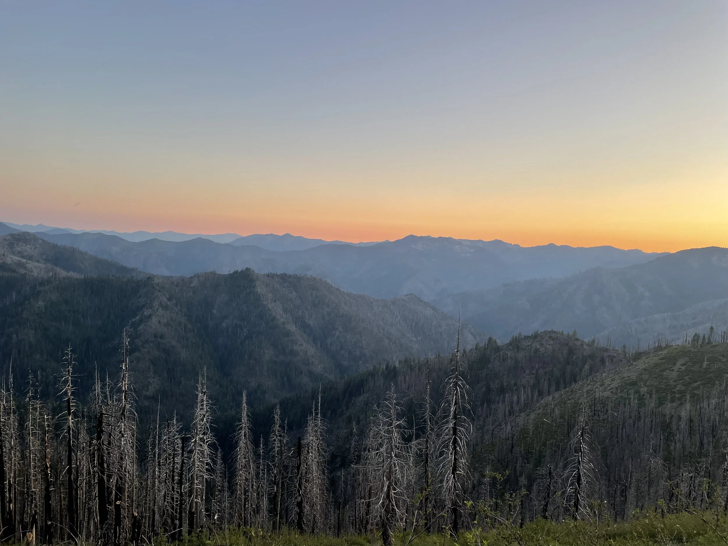 Sunset before night-hiking began