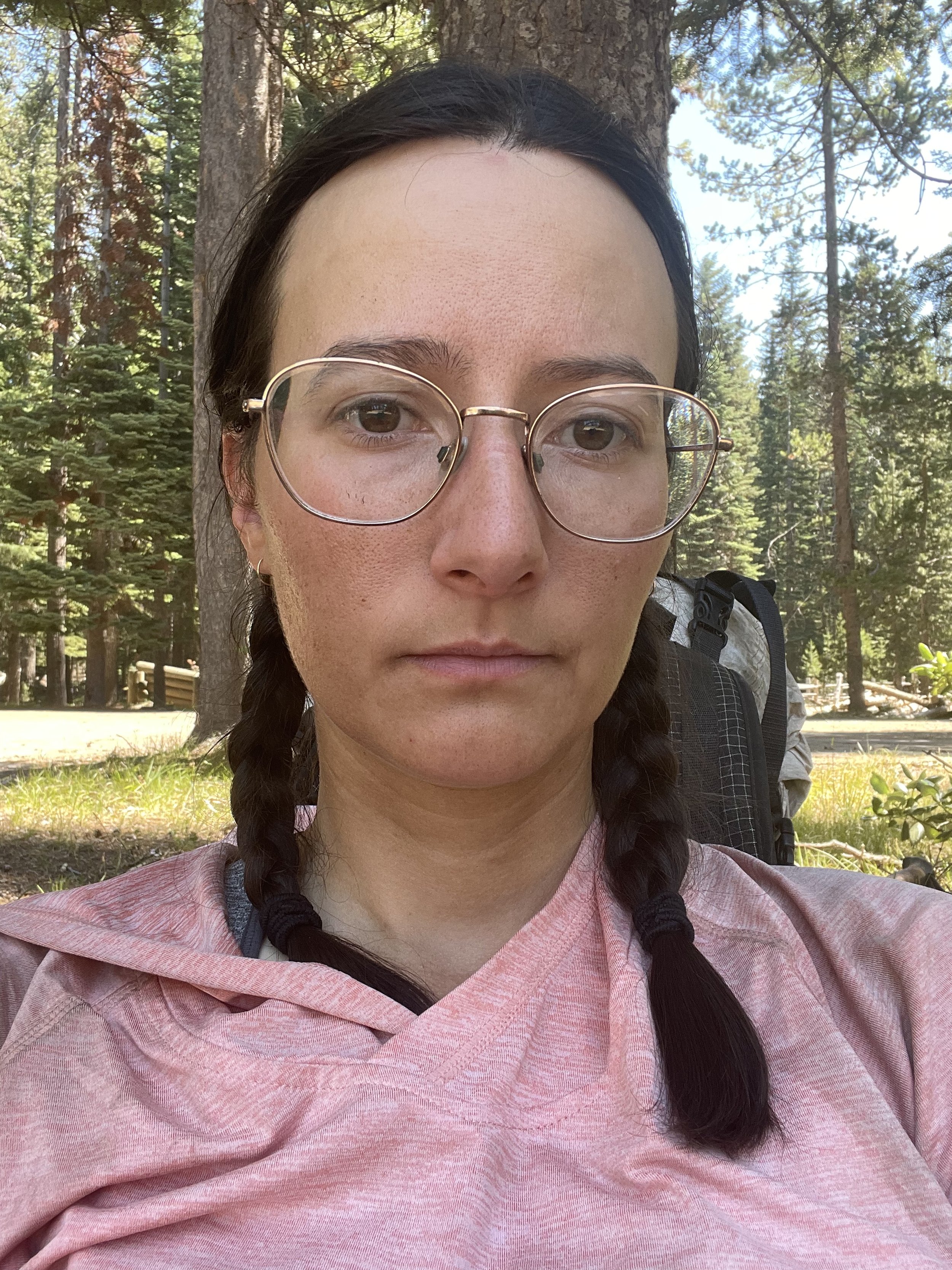 Selfie I took when I finally made it out