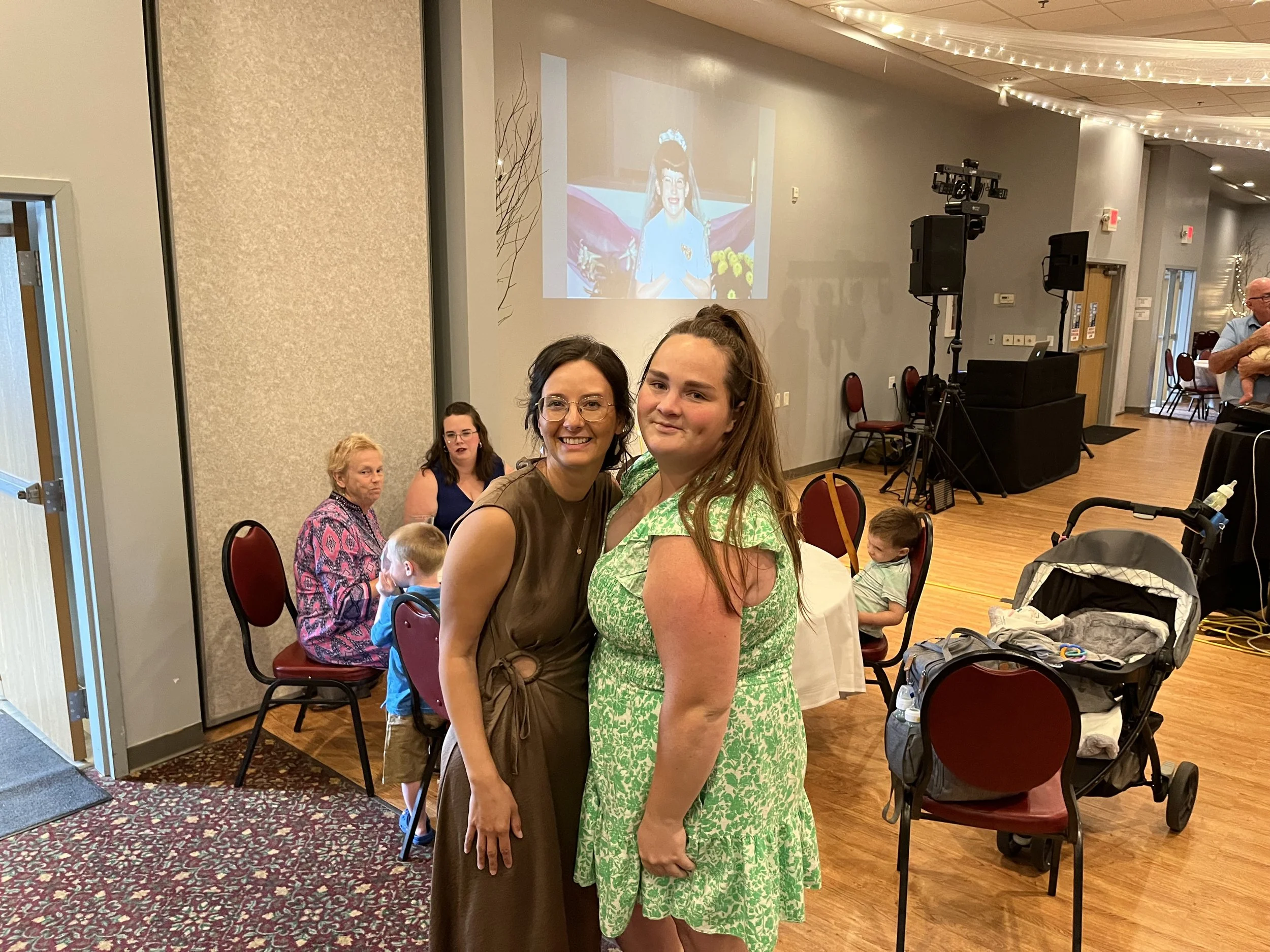 Me and cousin Quinn at the reception