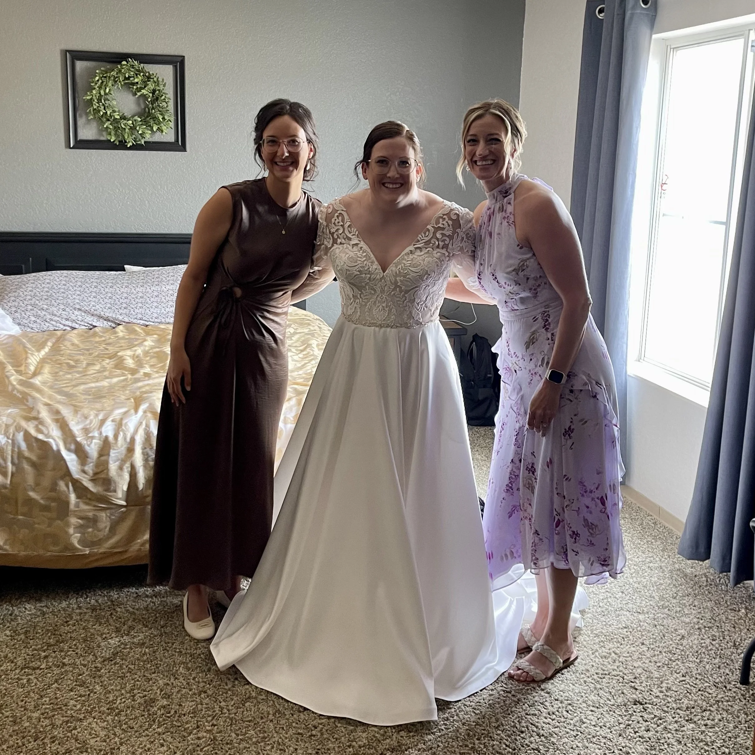 Getting ready for the ceremony