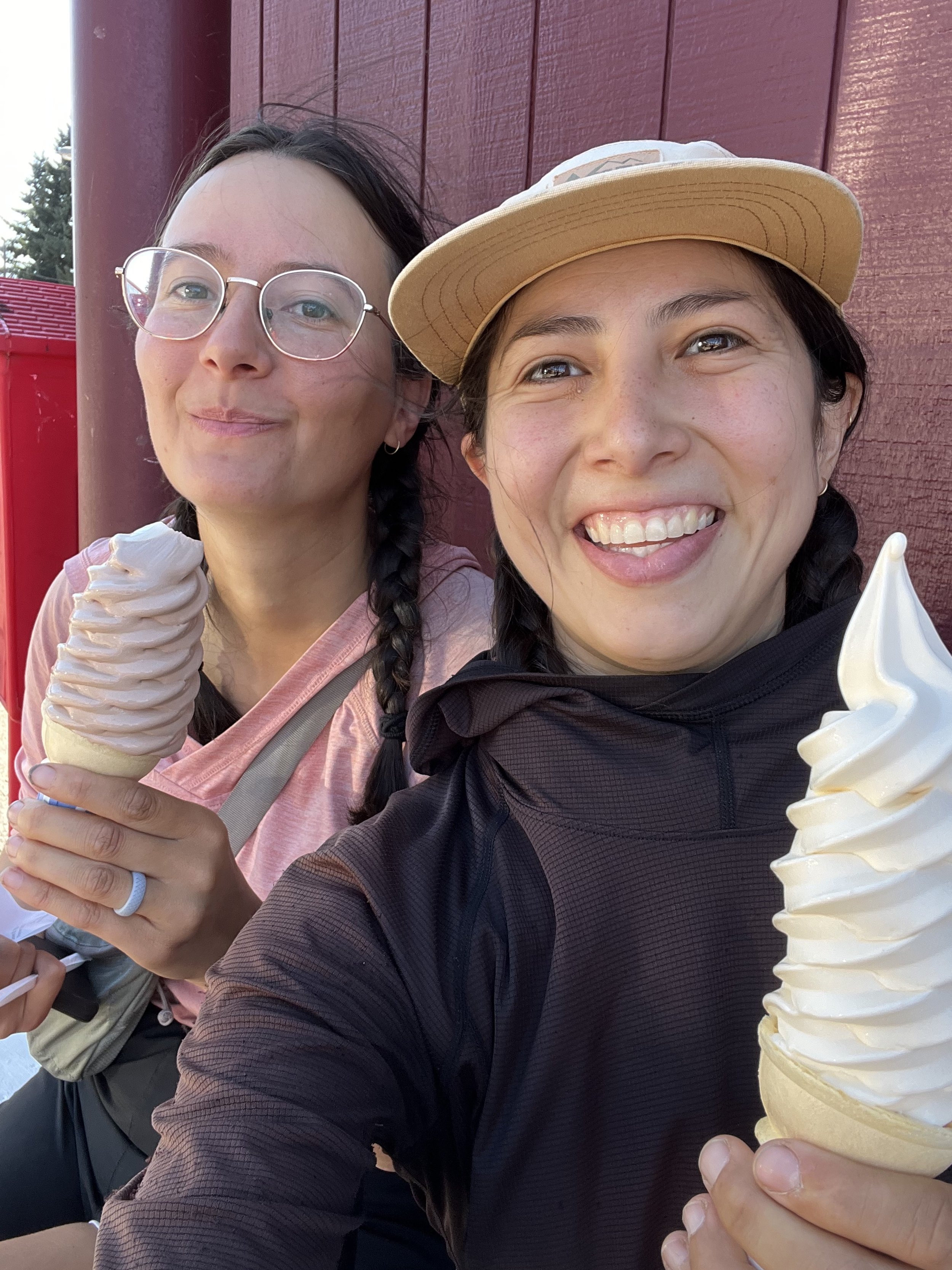 Ice cream in Cascade Locks on a hot day