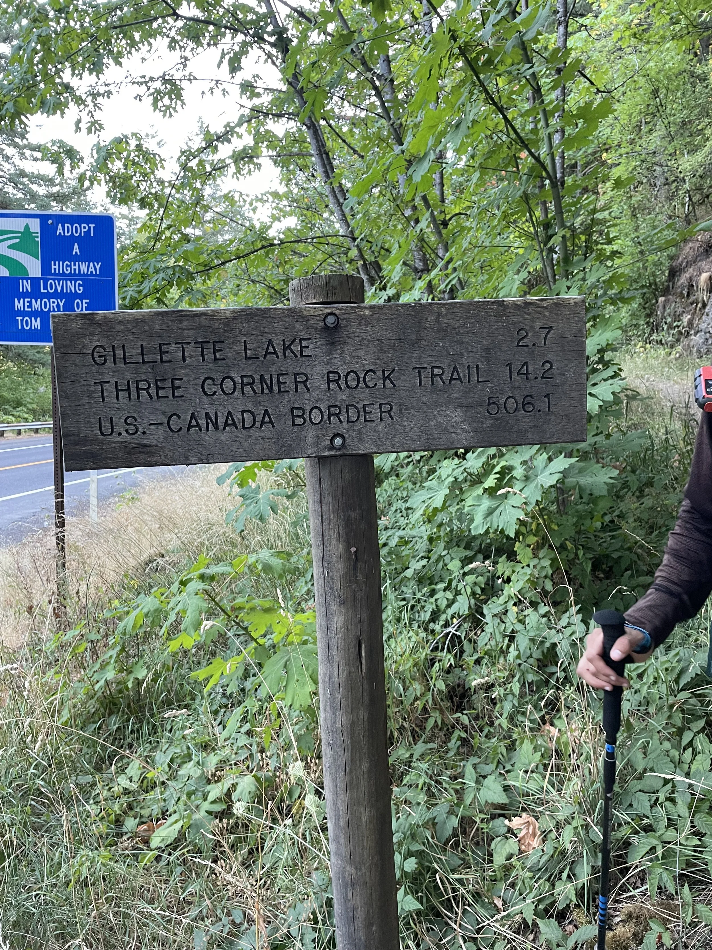 About 500 miles to Canada