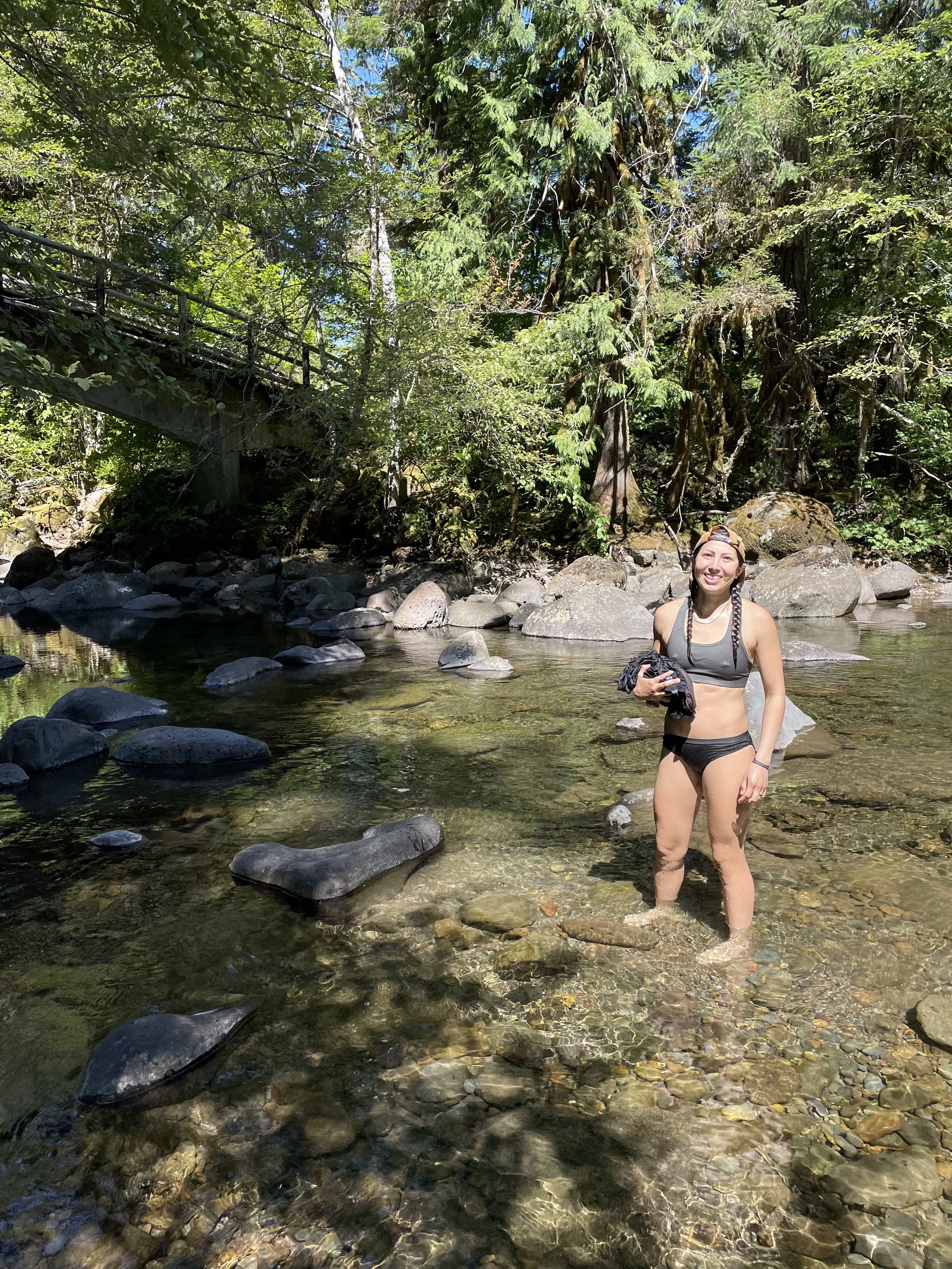 Cooling off in Trout Creek