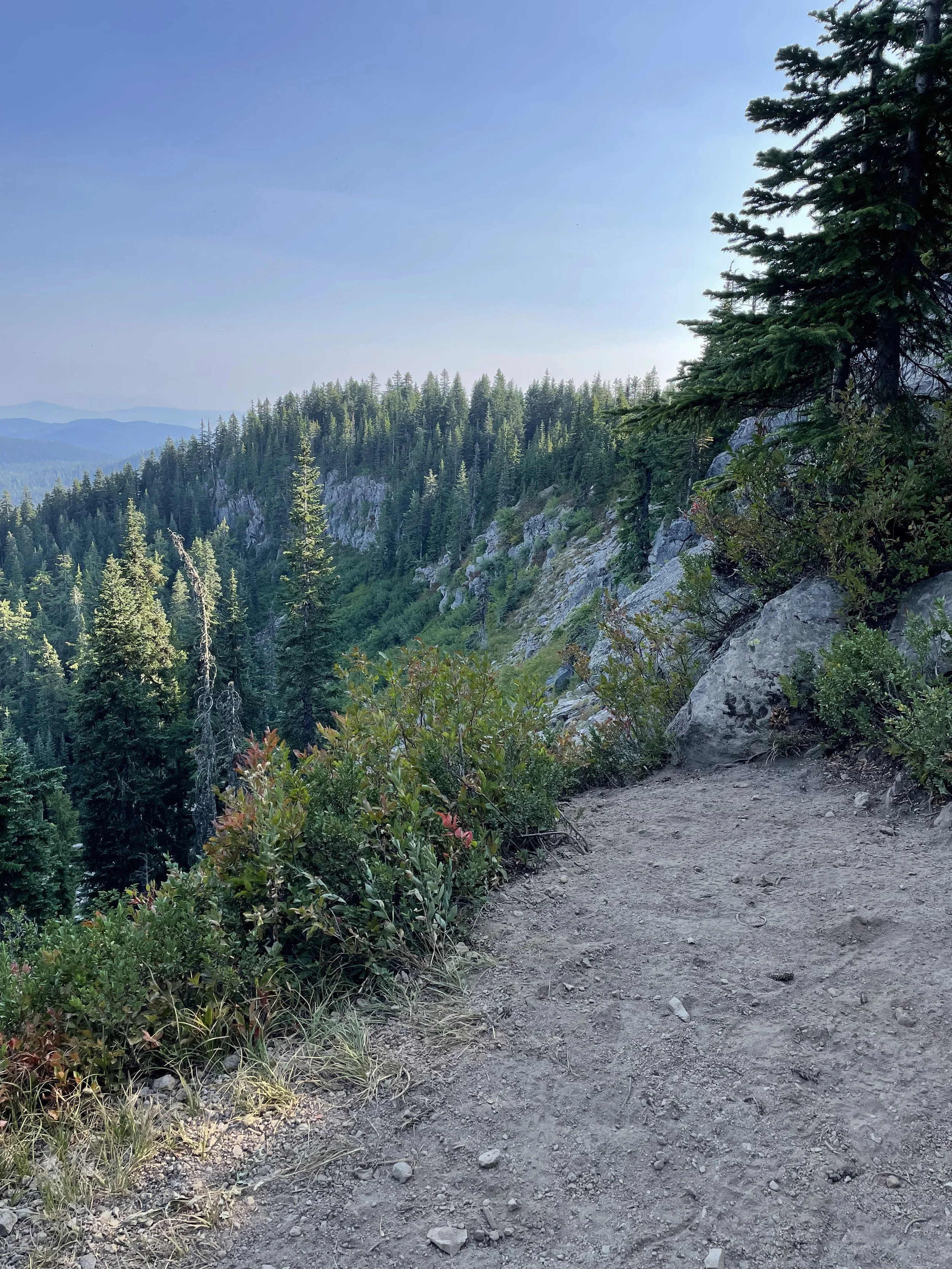 Beautiful views along this ridge at sunset