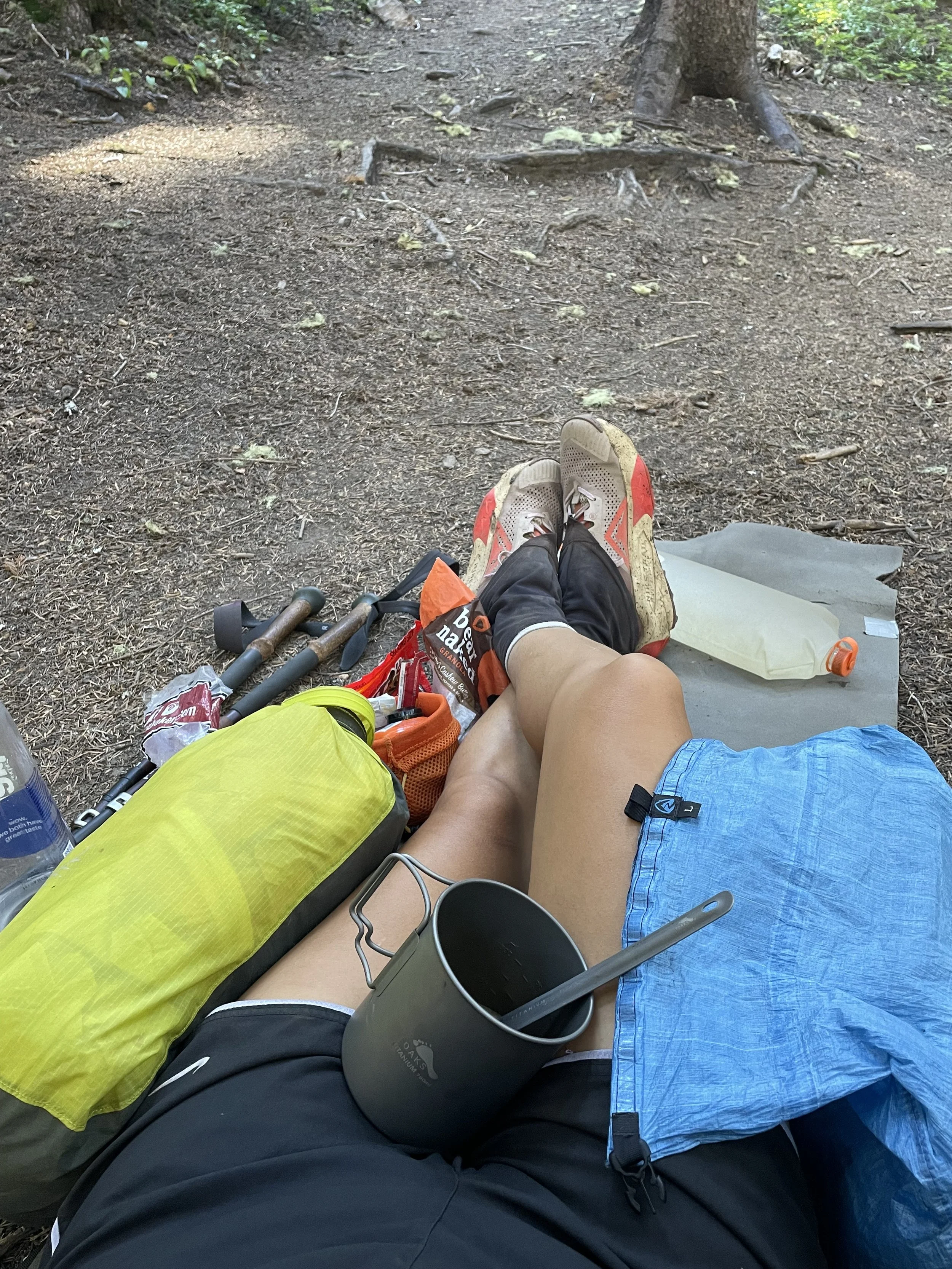 Taking a morning breakfast break