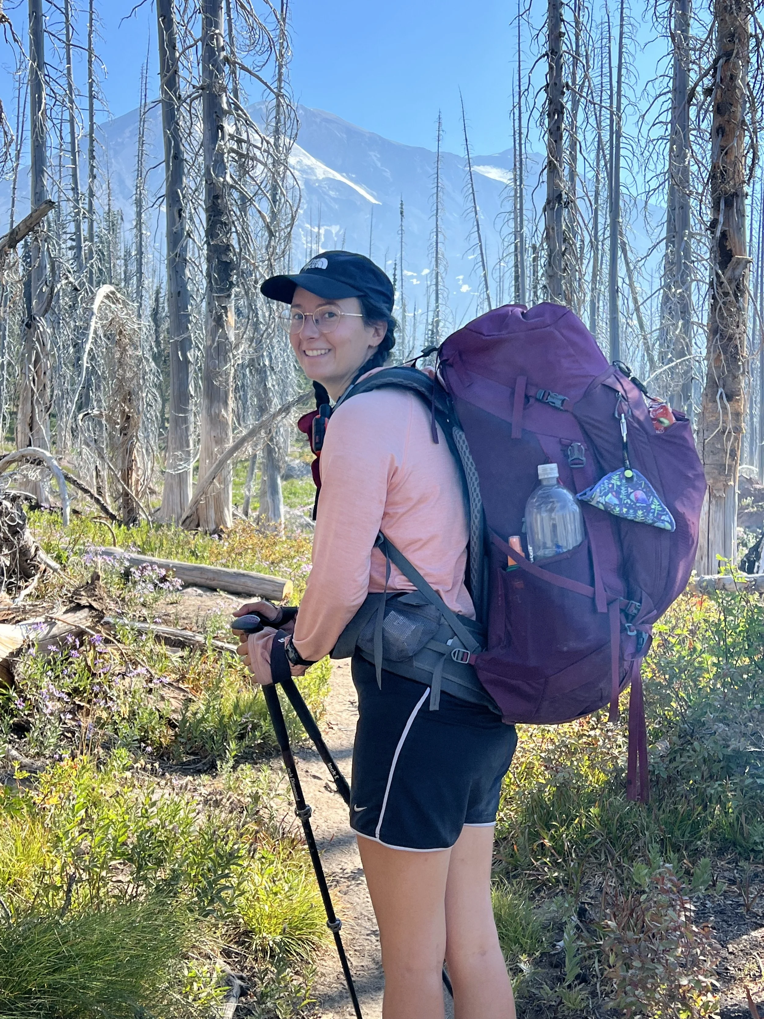 Standing beneath Mt. Adams