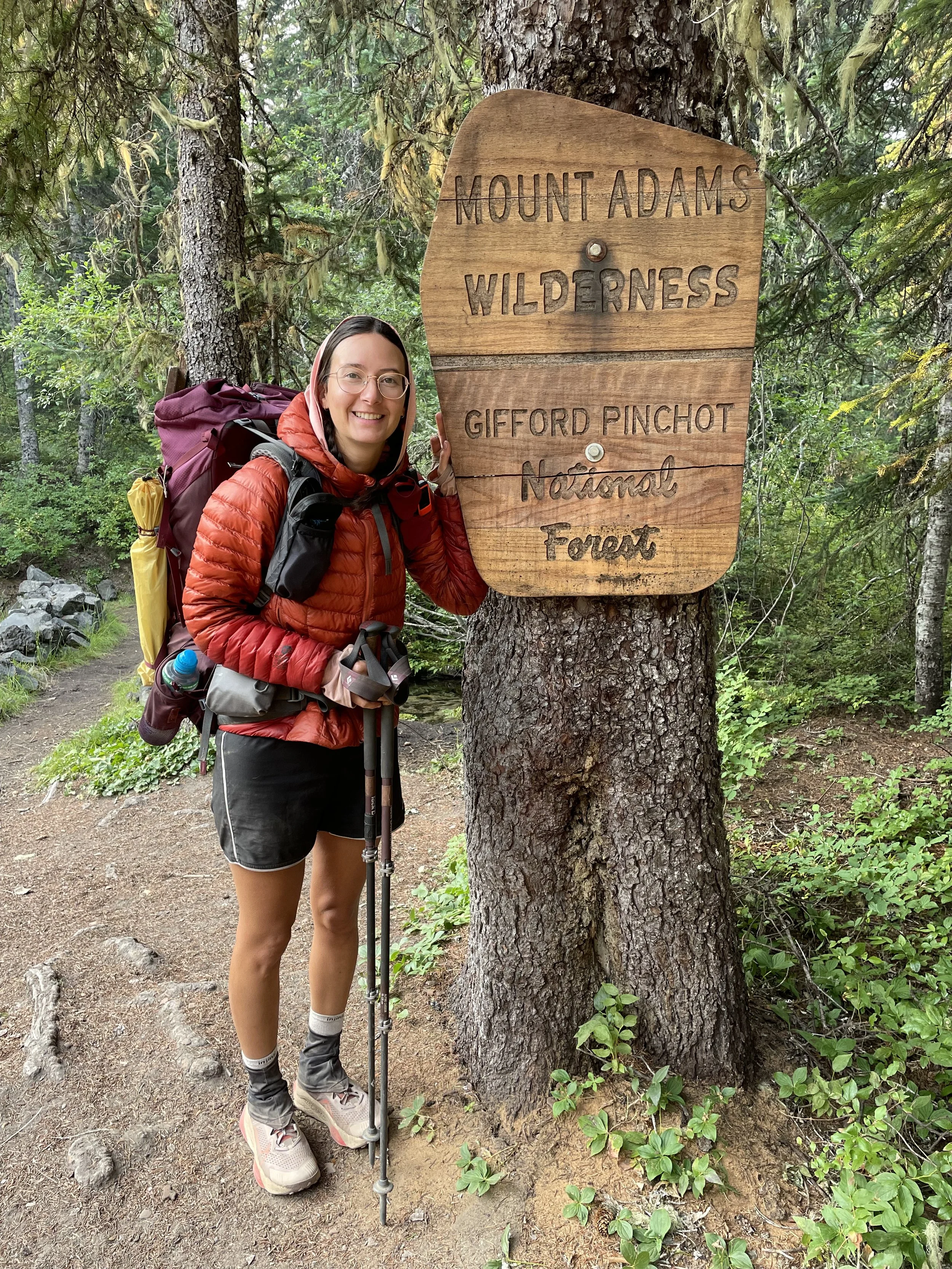 Leaving the Mt. Adams Wilderness