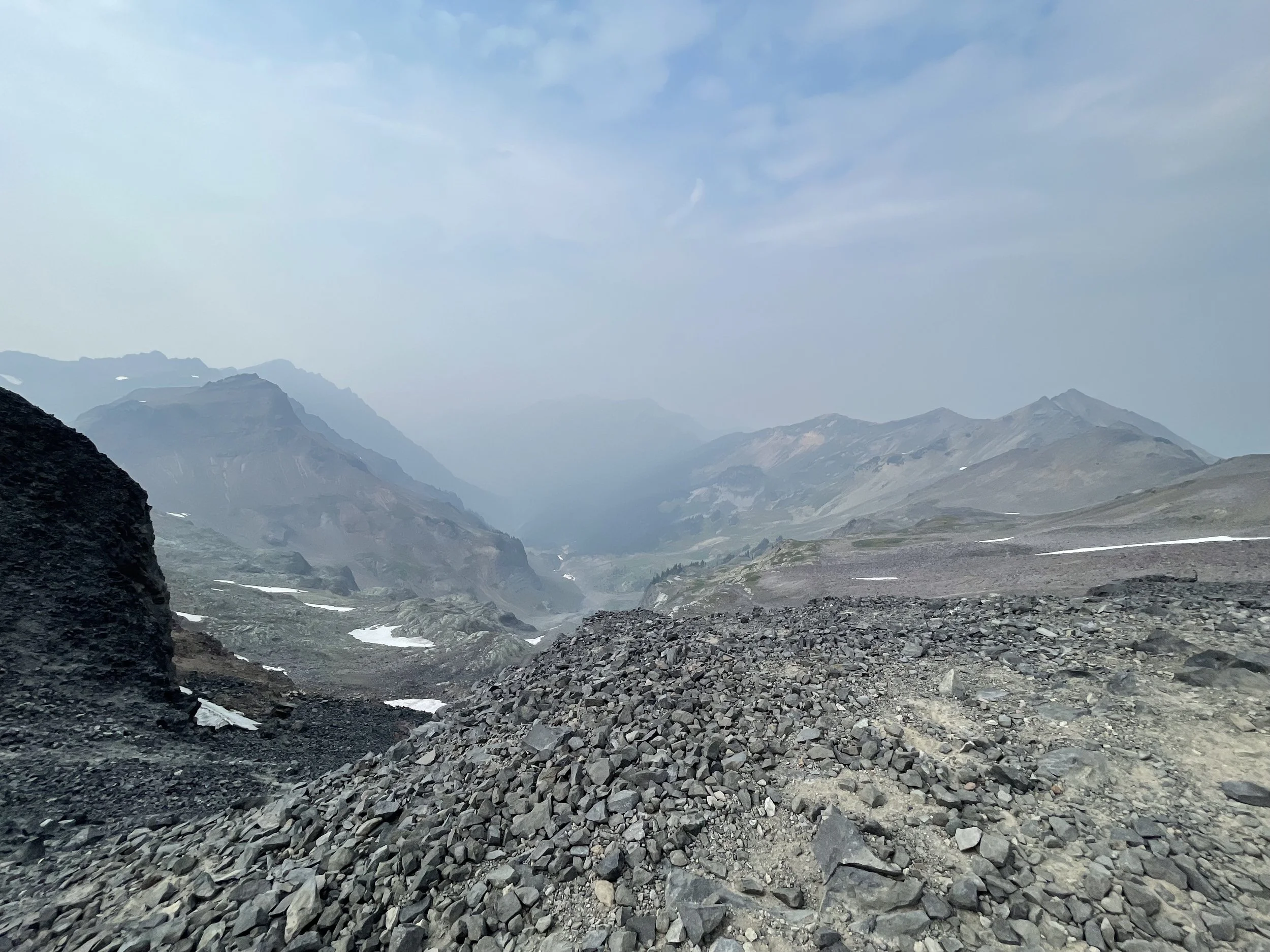 Well above treeline now