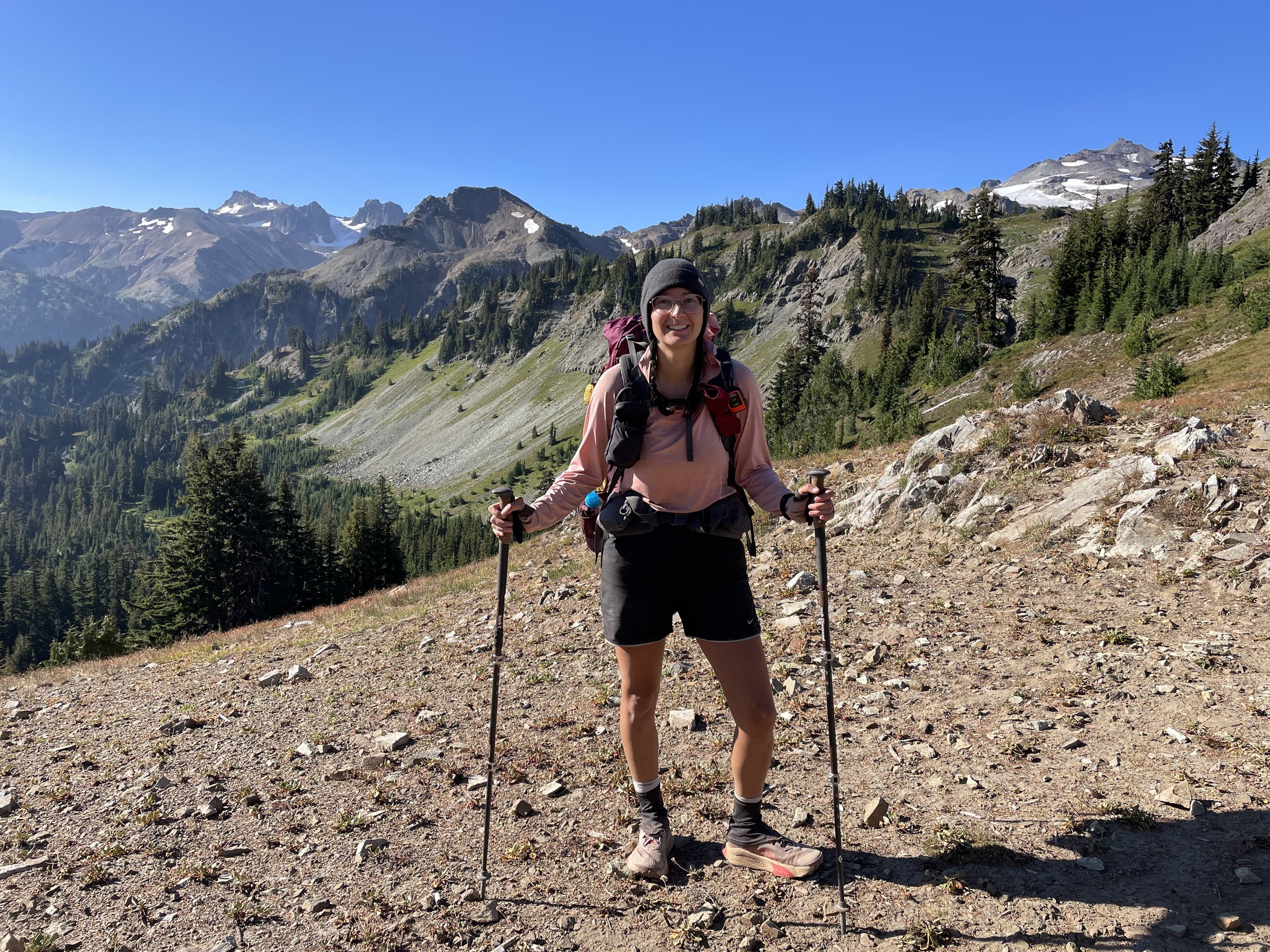 Goat Rocks behind me