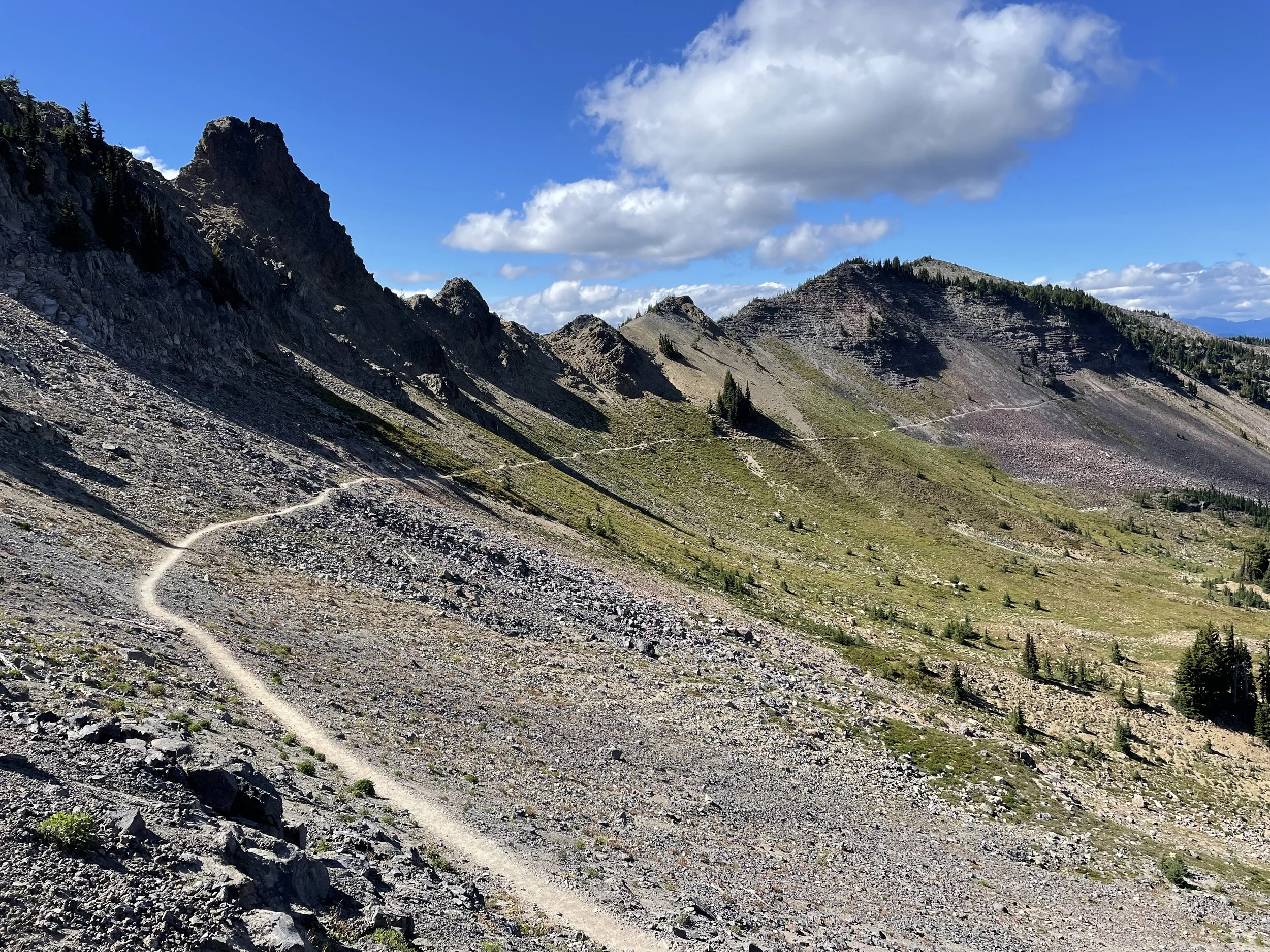 Our last descent of the Goat Rocks