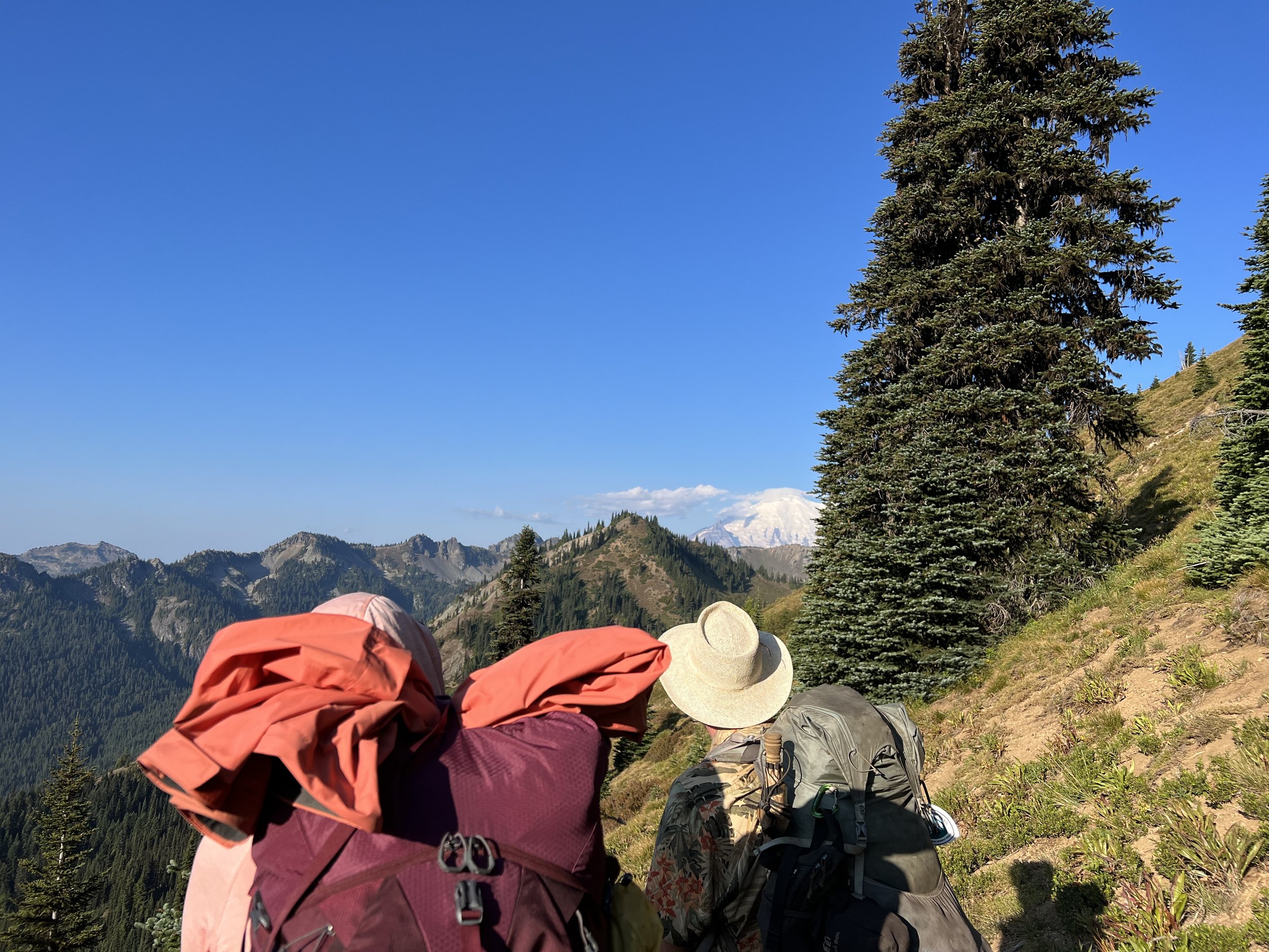 Me &amp; Texas admiring Mt. Rainier
