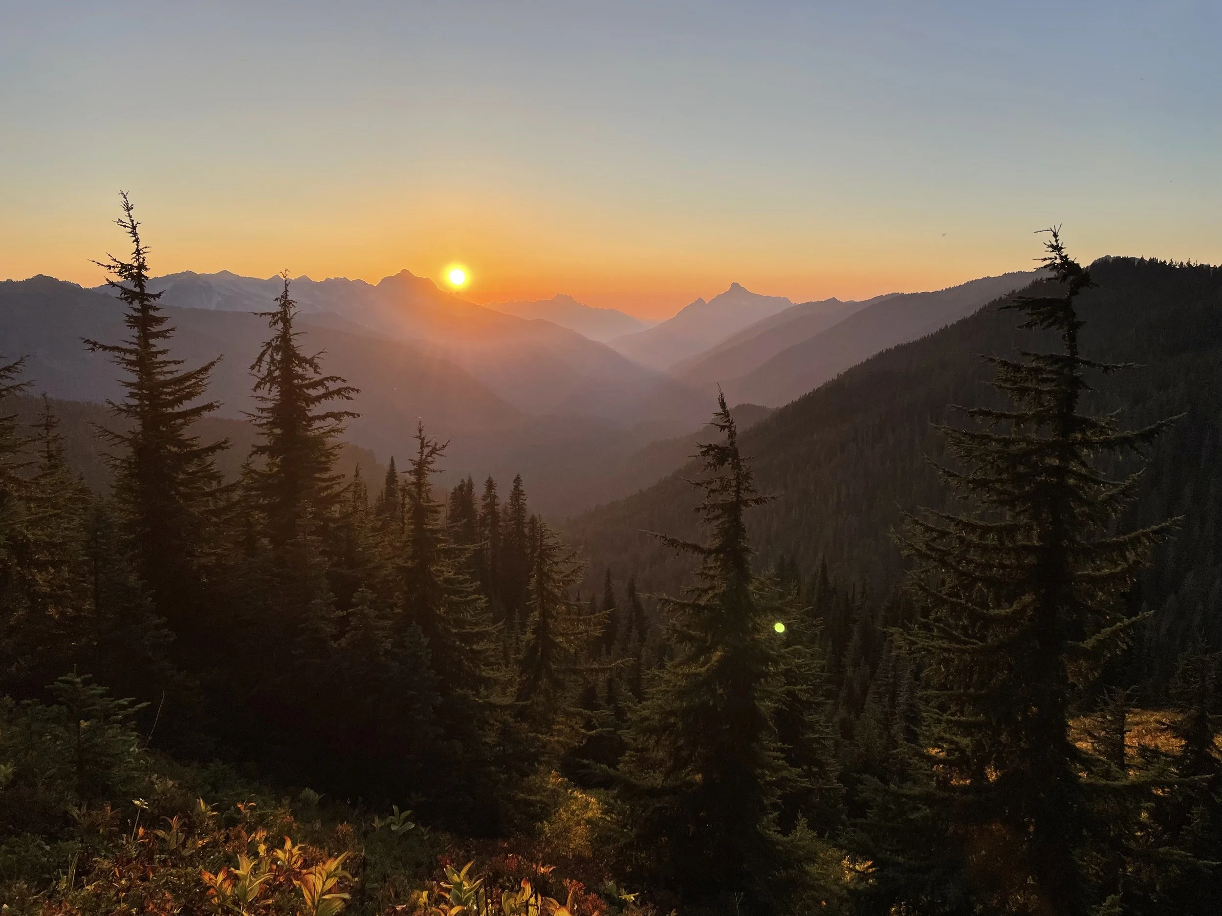 Sunset in Glacier Peak Wilderness