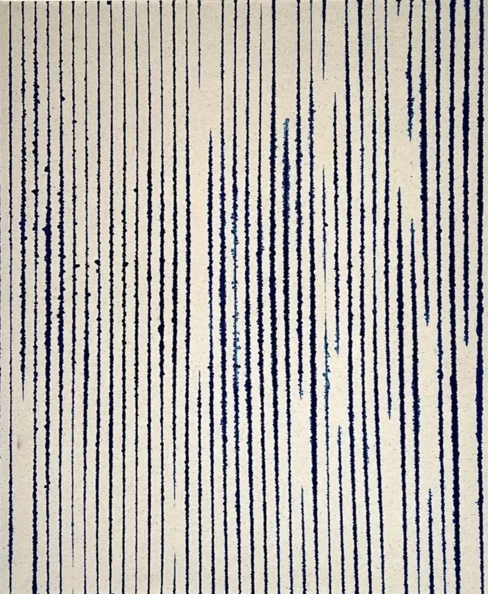 Stripes Interrupted, acrylique sur toile / acrylic on canvas 
60.96 x 50.8cm ( 24 x 20 in. )  
                                                                      $1540. CAD