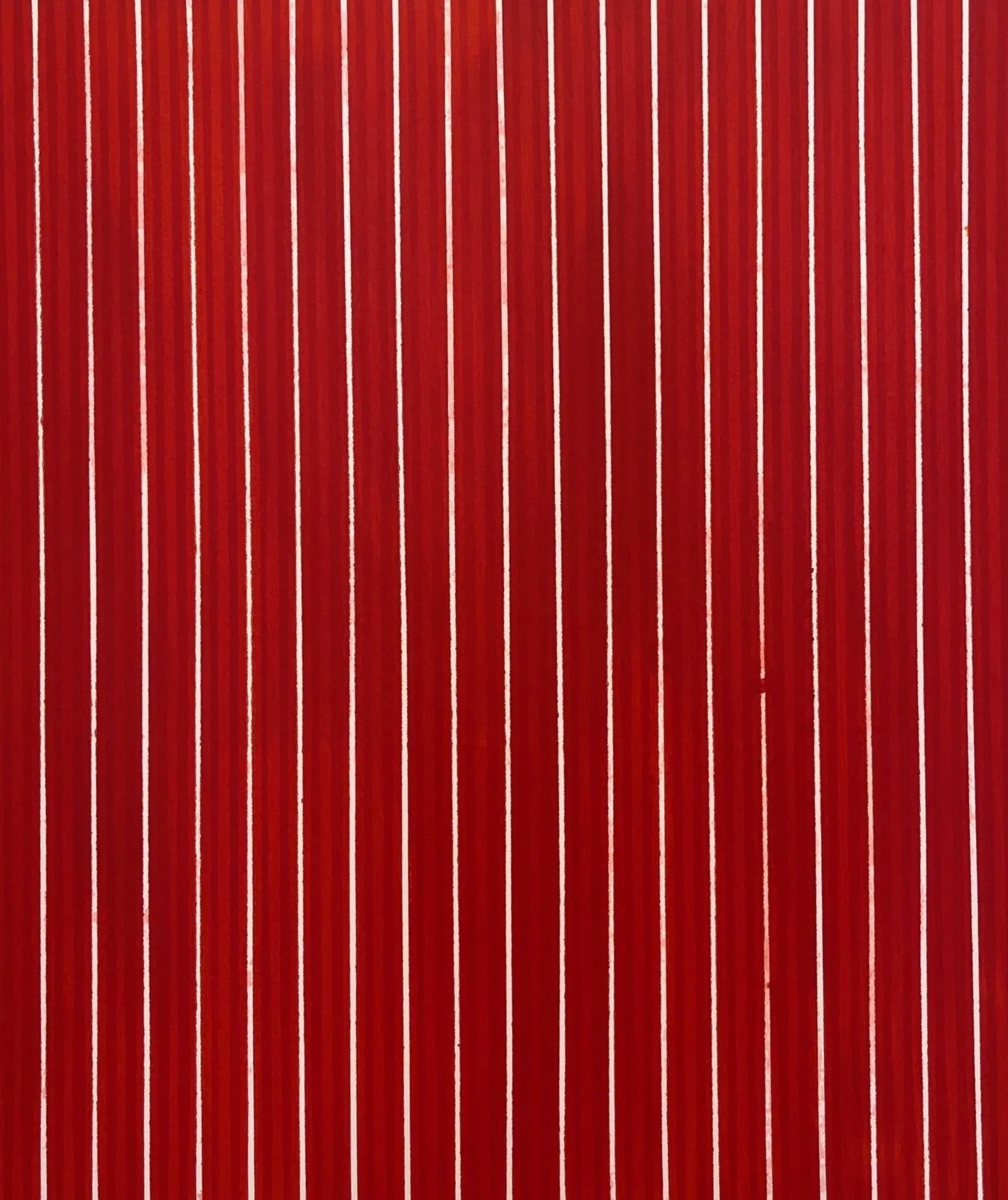 Red Flare 2025, acrylique sur toile / acrylic on canvas 122 x 107 cm (48 x 42 in.) $4050. CAD