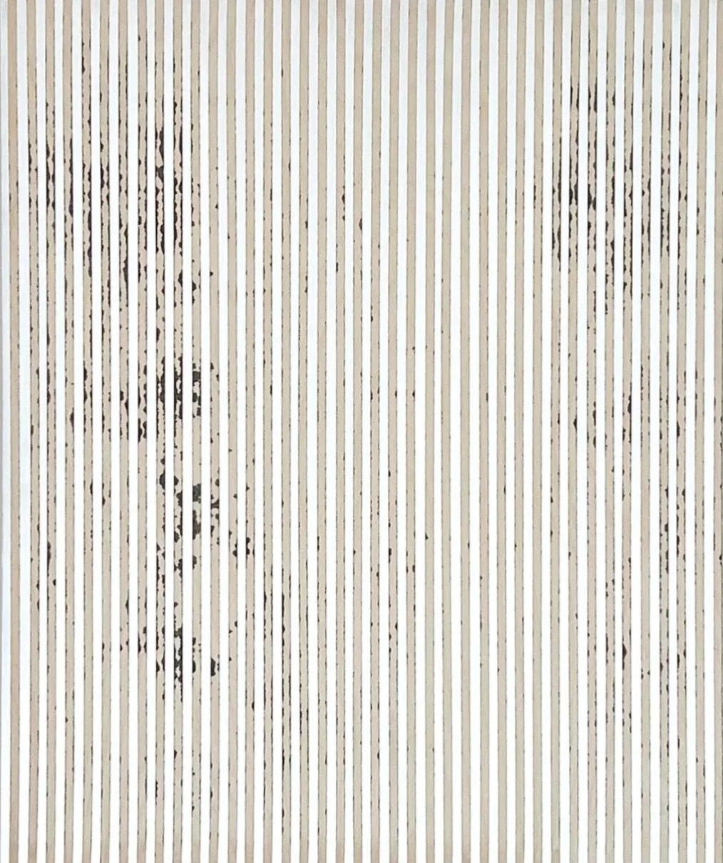 White Light Metallic, acrylique sur bois / acrylic on birch panel 60.96 x 50.8cm ( 24 x 20 in. )  
                                                                      $1540. CAD