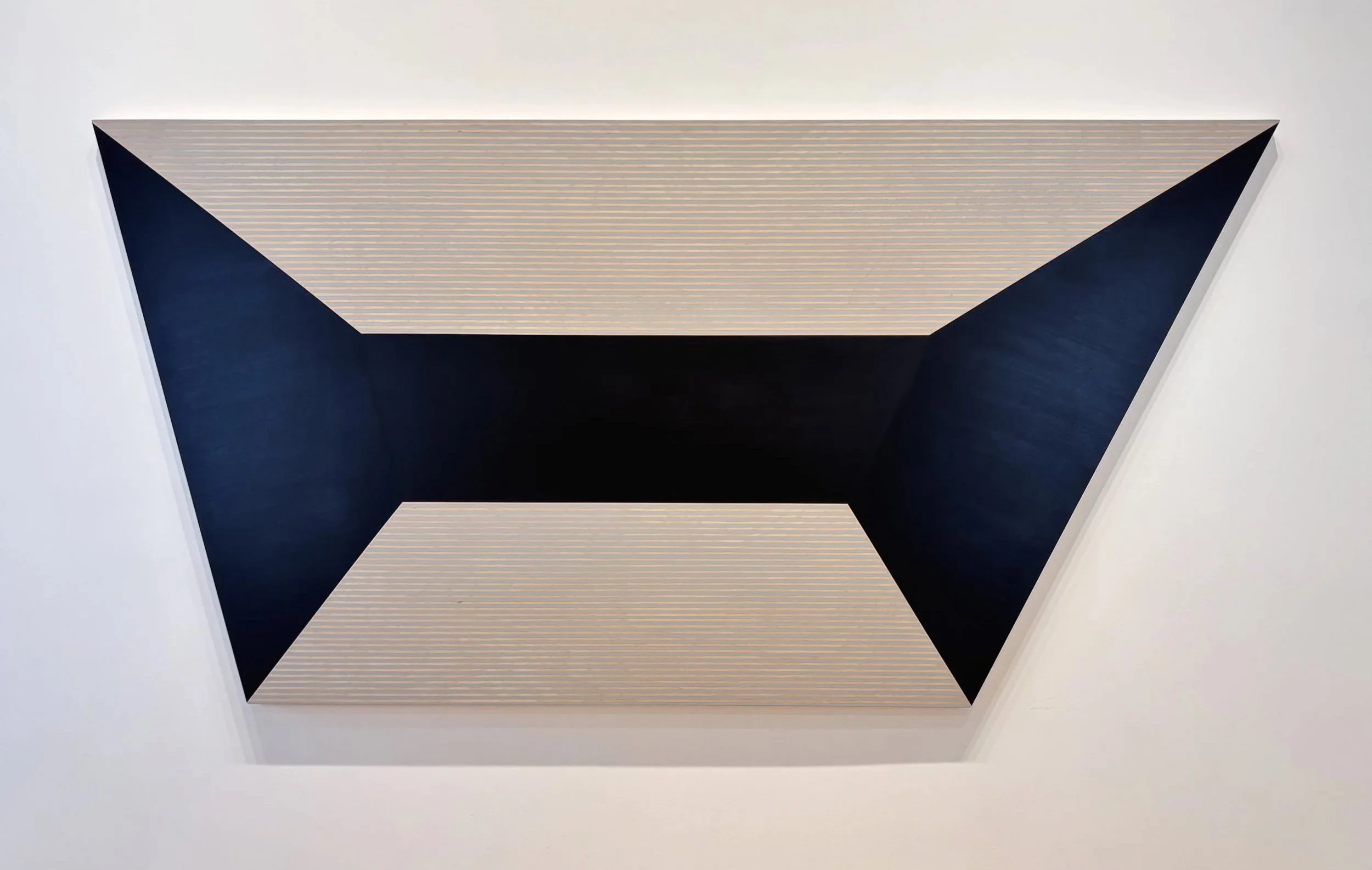 Sailing to Paradise 2025, acrylique, huile sur bois / acrylic, oil on birch panel 122 x 244 cm 
(48 x 96 in.) $7950. CAD