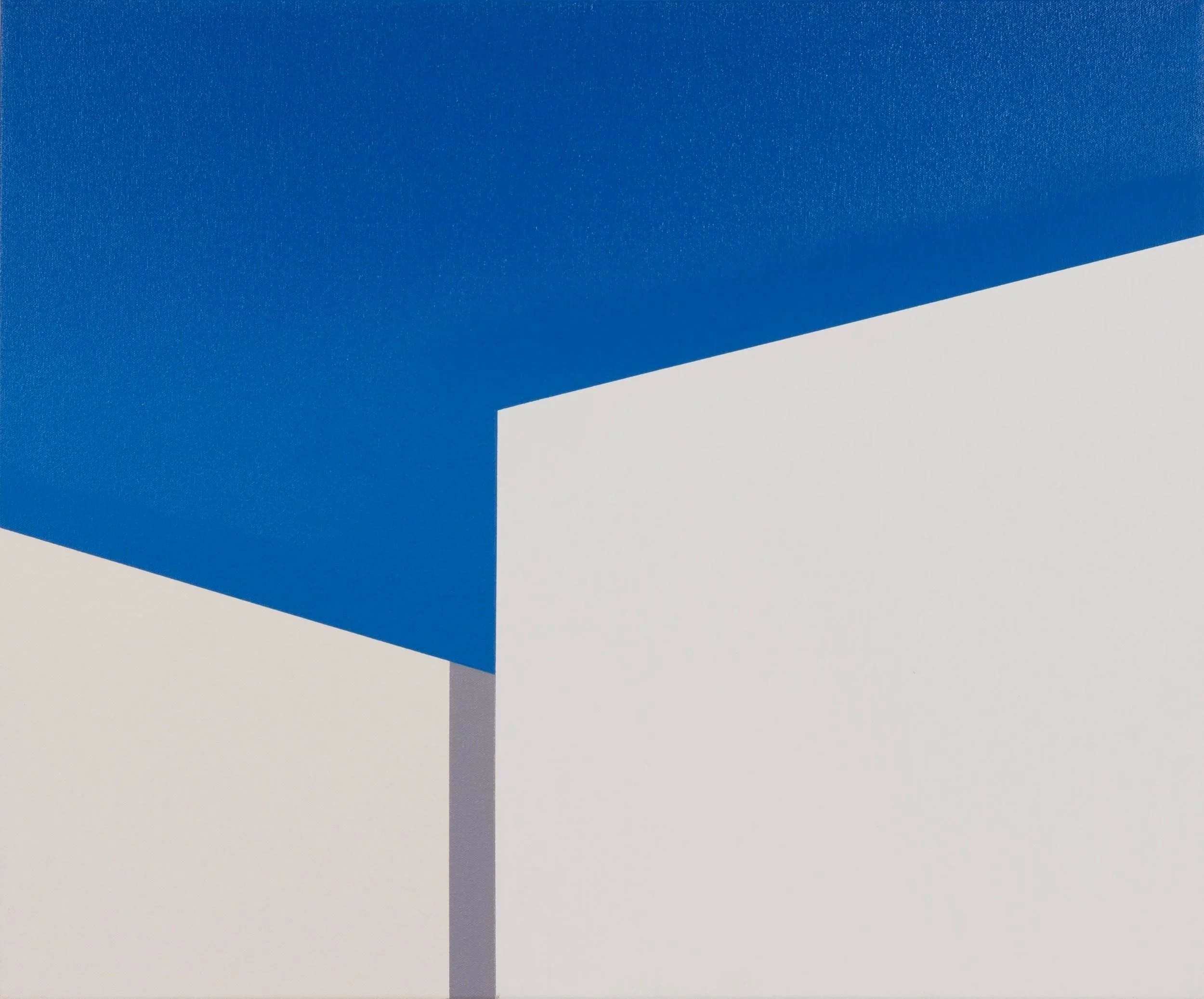 Lost In Town, 2024 acrylique et huile sur toile / acrylic on canvas 51 x 61 cm ( 20 x 24 po)