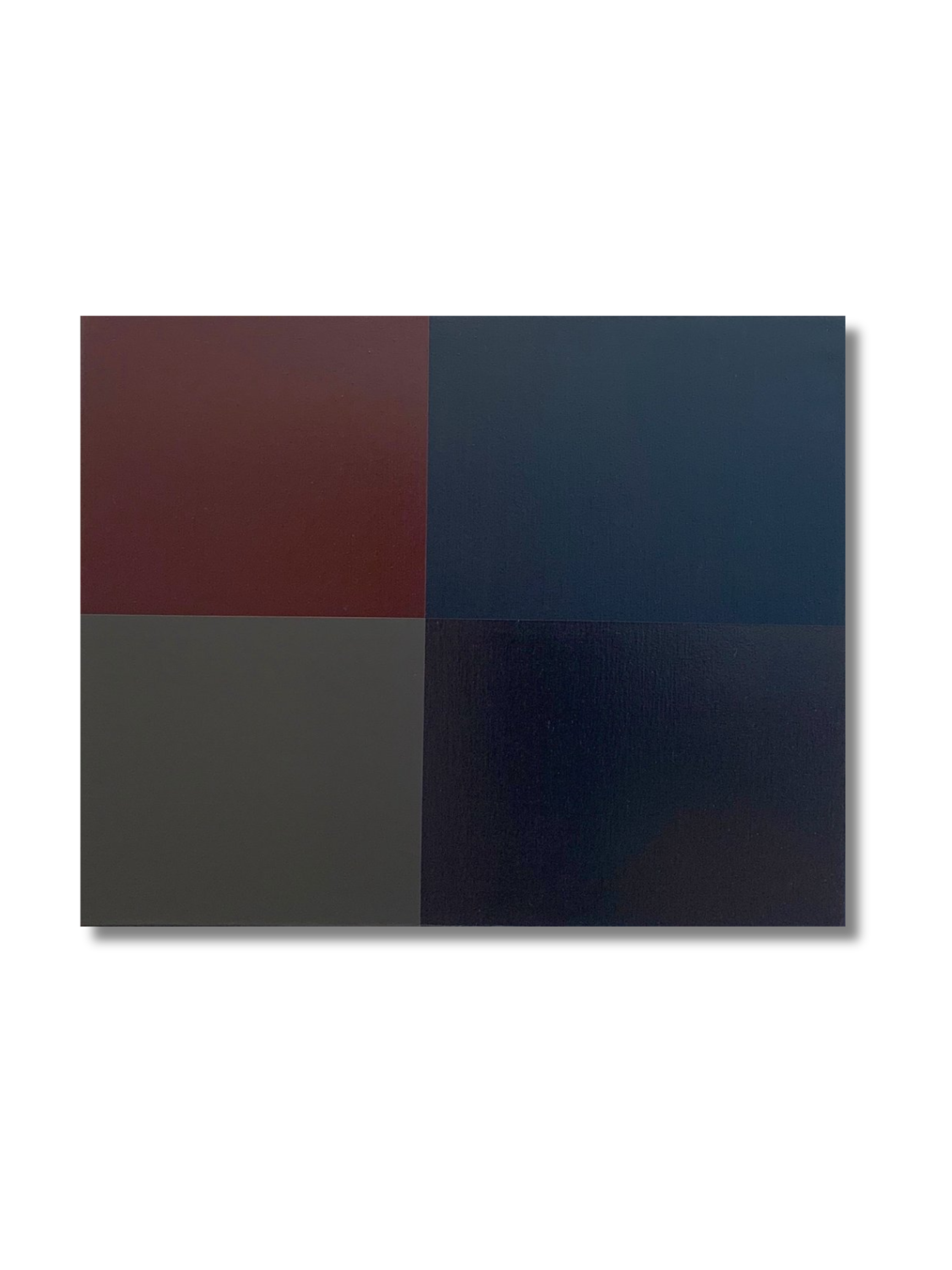 Burgandy Blue, 2017, huile sur toile/ oil on canvas, 61 x 76 cm 