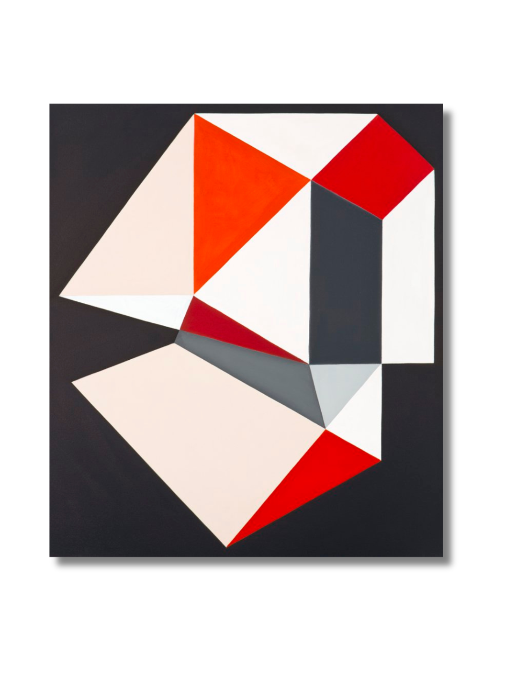 Unfolding, 2014, huile sur toile/ oil on canvas, 122 x 107 cm 