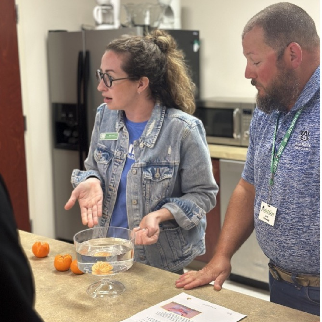 Alabama Extension Educators practice teaching water safety.