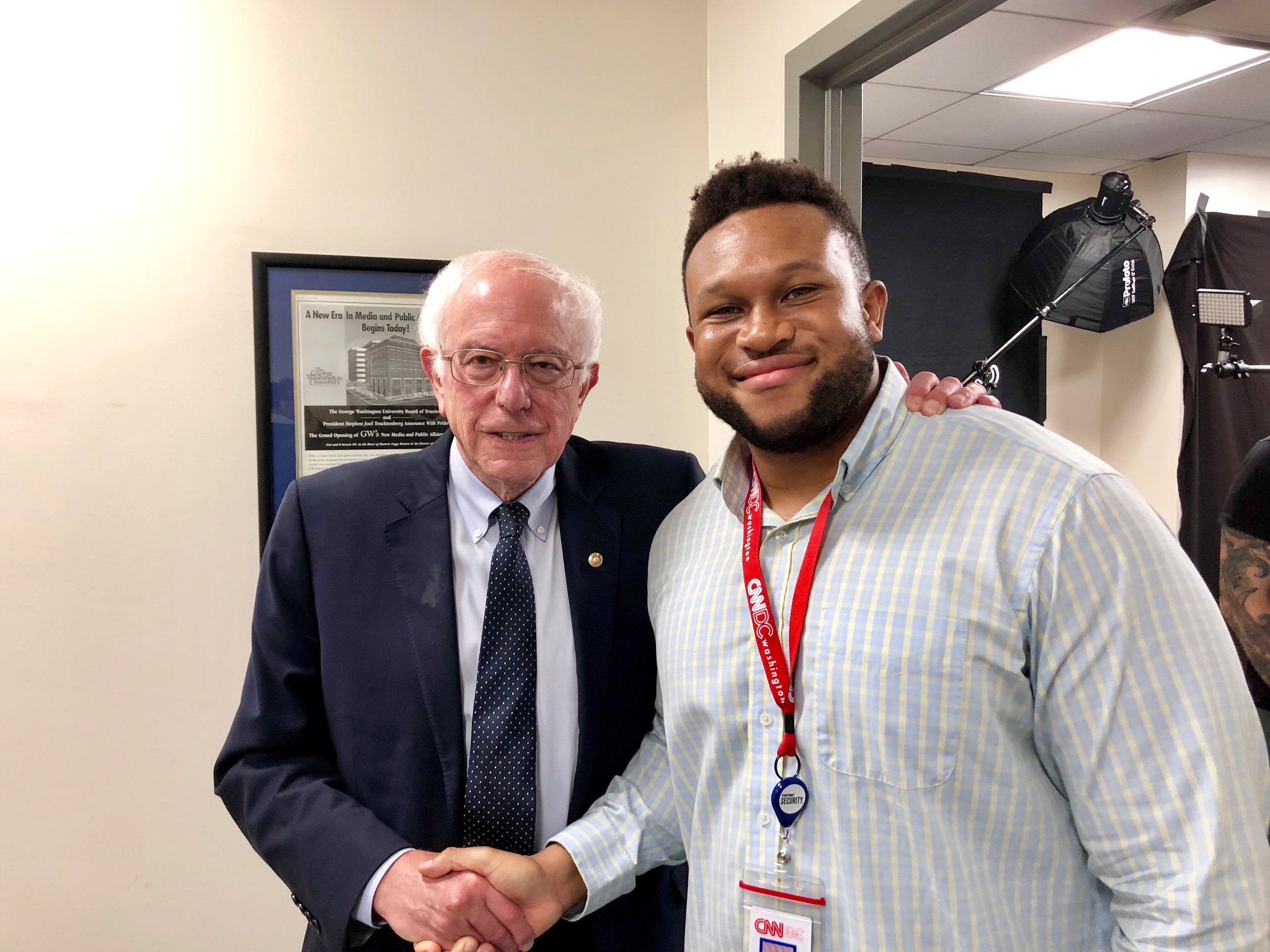 With Senator Bernie Sanders