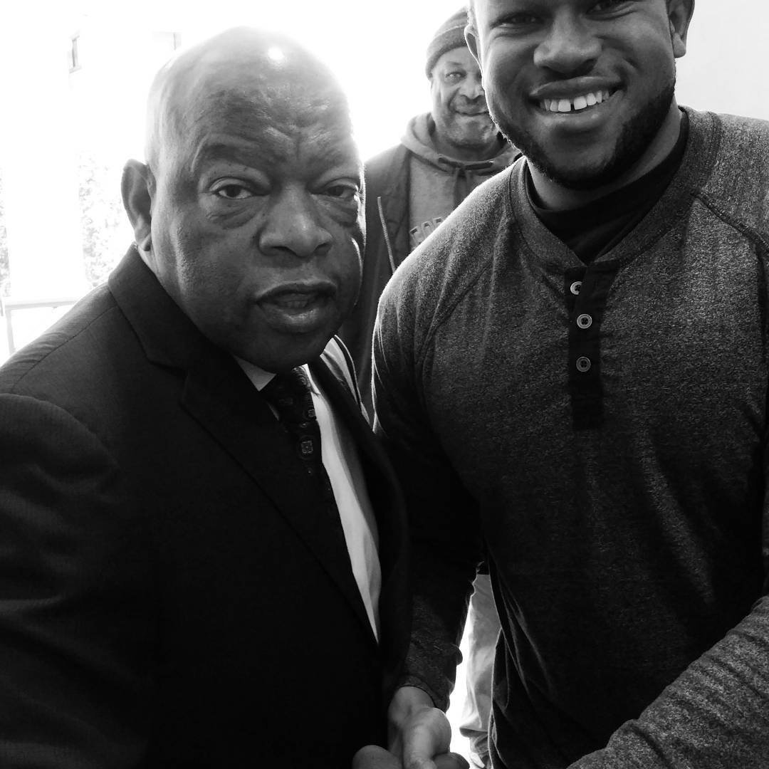 With Rep. John Lewis