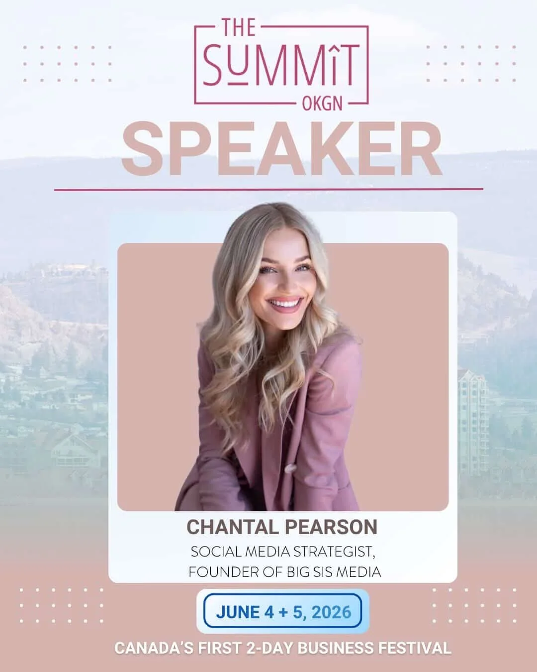 Tomorrow, I&rsquo;ll be taking the stage at The Summit Okanagan alongside an incredible lineup of entrepreneurs, founders, marketers, and industry leaders.

I&rsquo;ll be speaking on a panel yapping about how to turn &ldquo;Content to Clients - Turni
