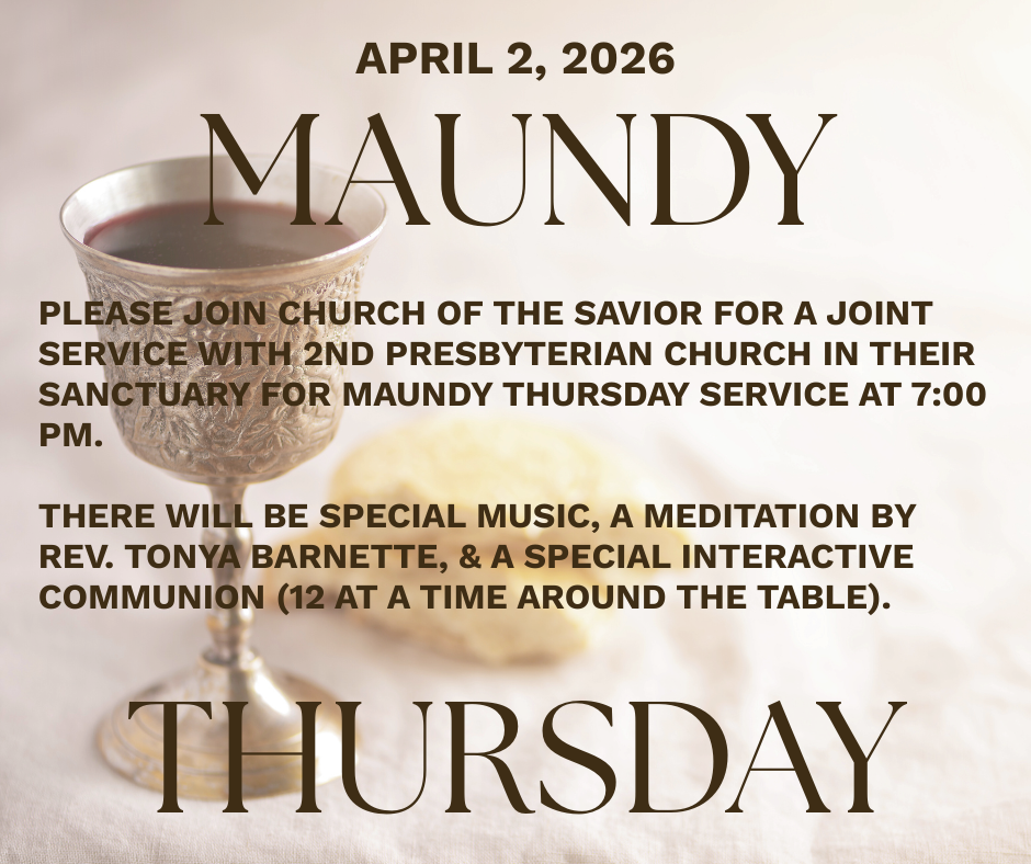 Maudy Thursday Service